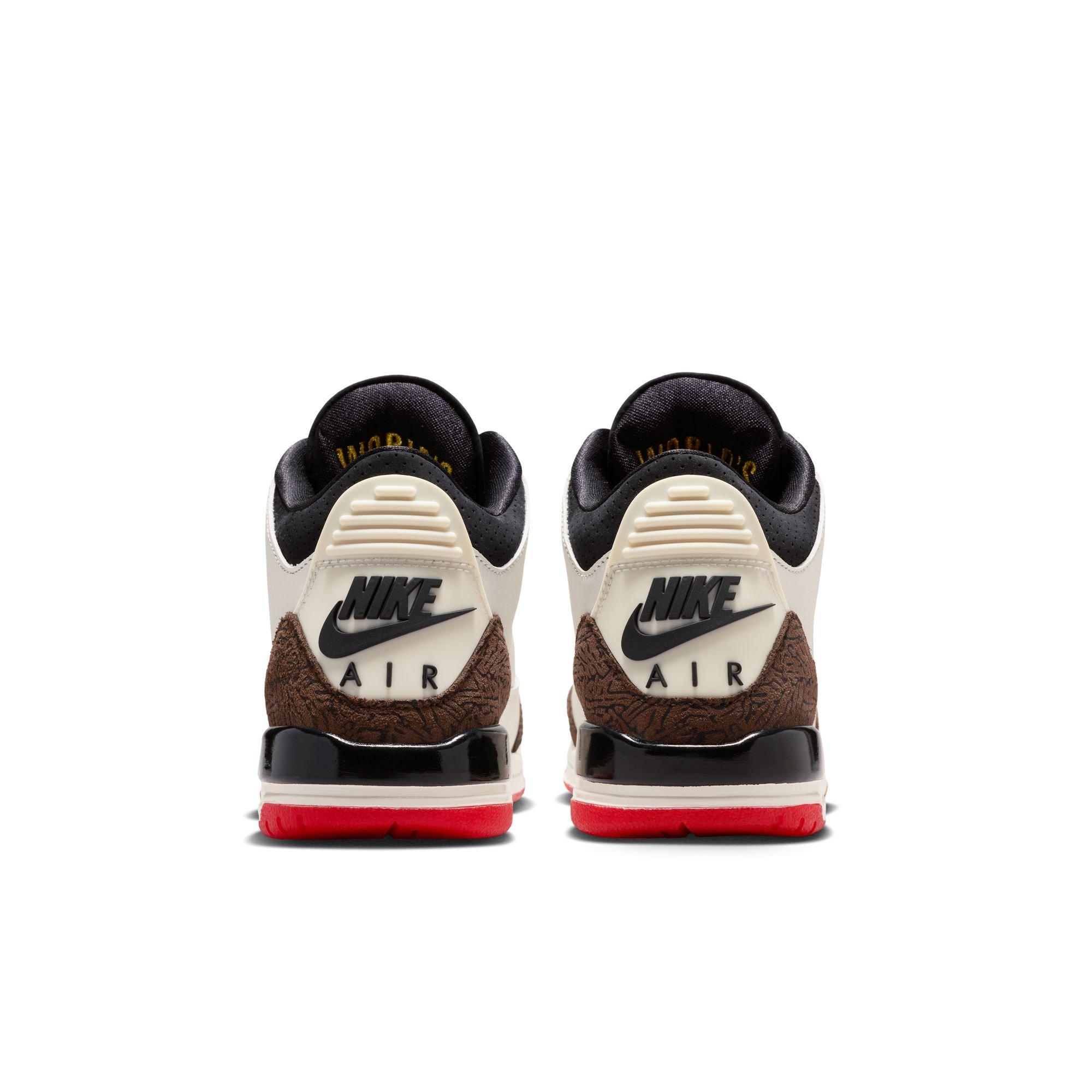 Jordan 3 Retro "World's Best Dad" Grade School Kids' Shoe - SAIL/BLACK/UNIVERSITY RED/PALE IVORY Thumbnail View 12