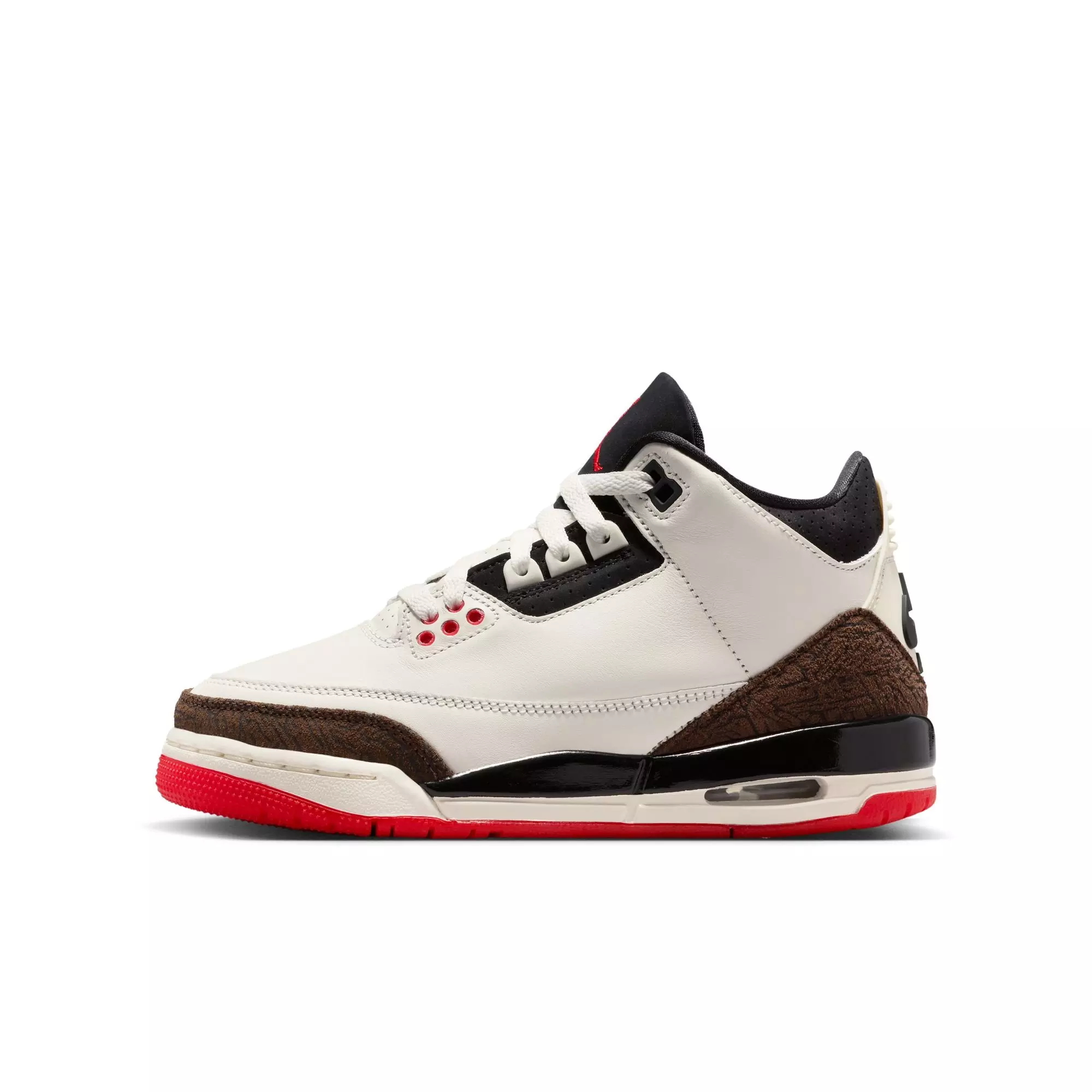 Jordan 3 Retro "World's Best Dad" Grade School Kids' Shoe - SAIL/BLACK/UNIVERSITY RED/PALE IVORY