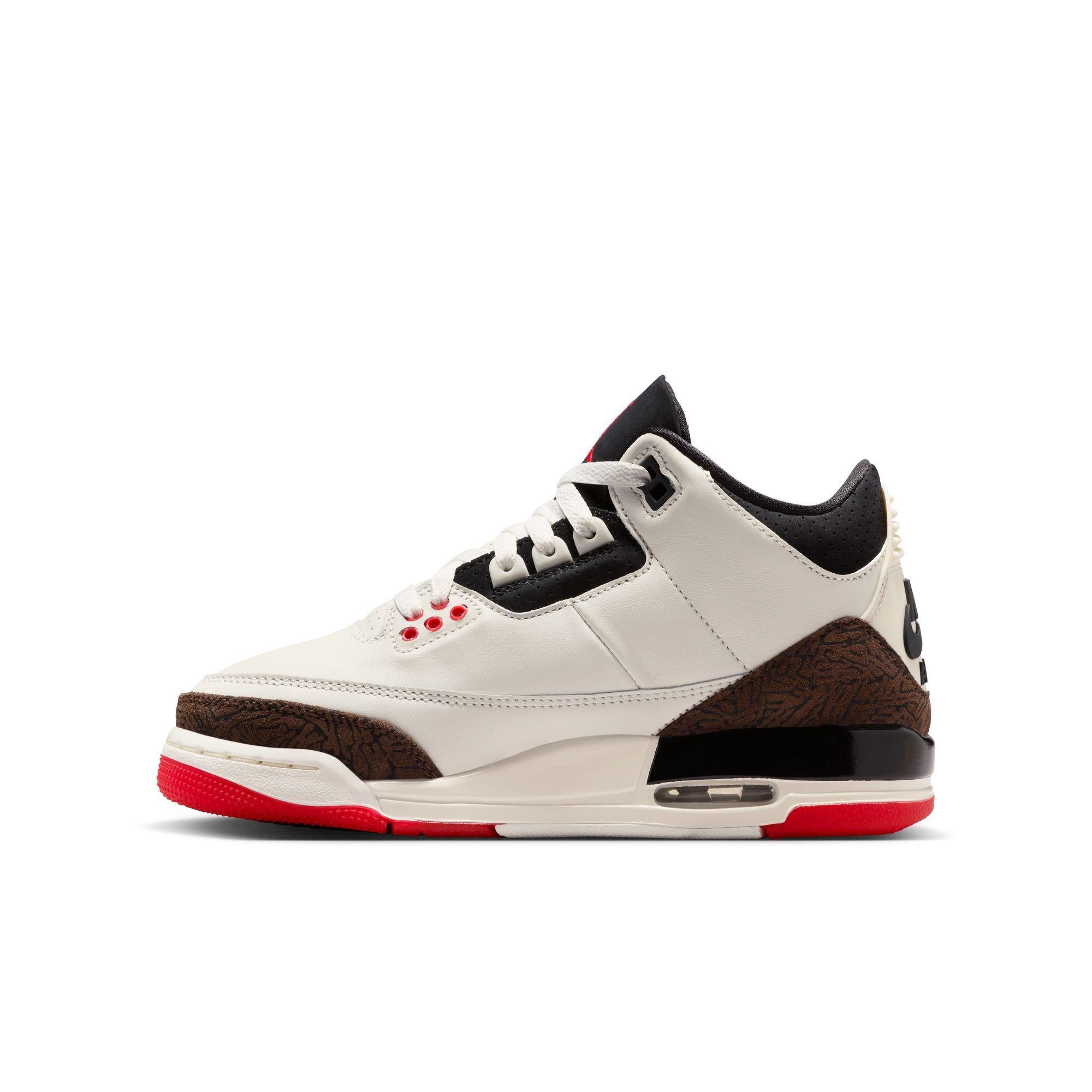 Jordan 3 Retro "World's Best Dad" Grade School Kids' Shoe - SAIL/BLACK/UNIVERSITY RED/PALE IVORY Thumbnail View 11
