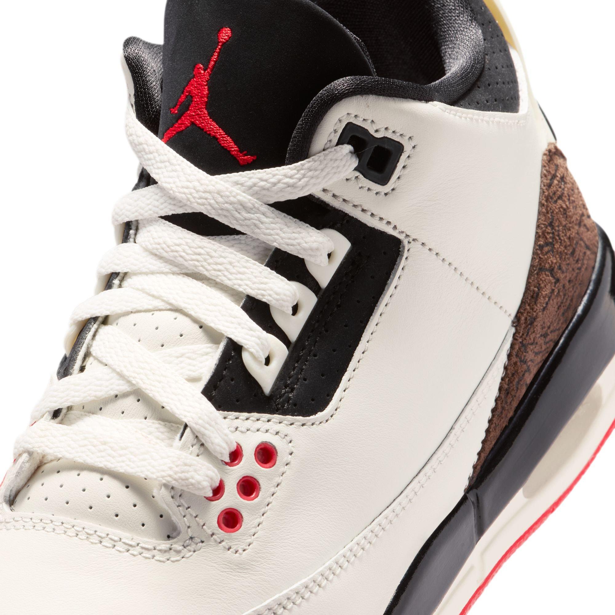 Jordan 3 Retro "World's Best Dad" Grade School Kids' Shoe - SAIL/BLACK/UNIVERSITY RED/PALE IVORY Thumbnail View 5