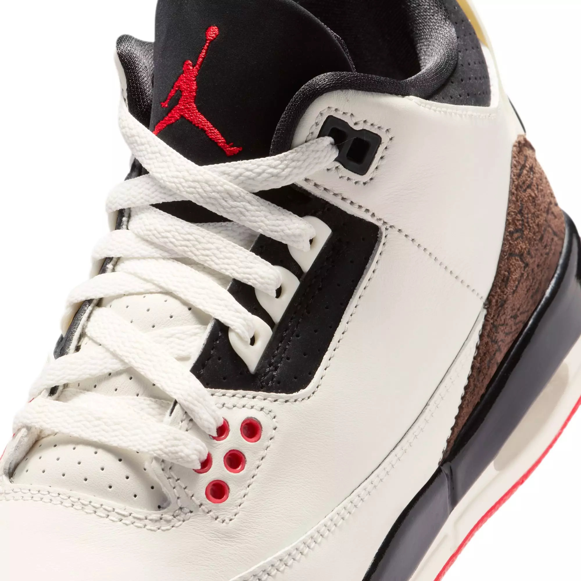 Jordan 3 Retro "World's Best" Grade School Kids' Shoe - SAIL/BLACK/UNIVERSITY RED/PALE IVORY