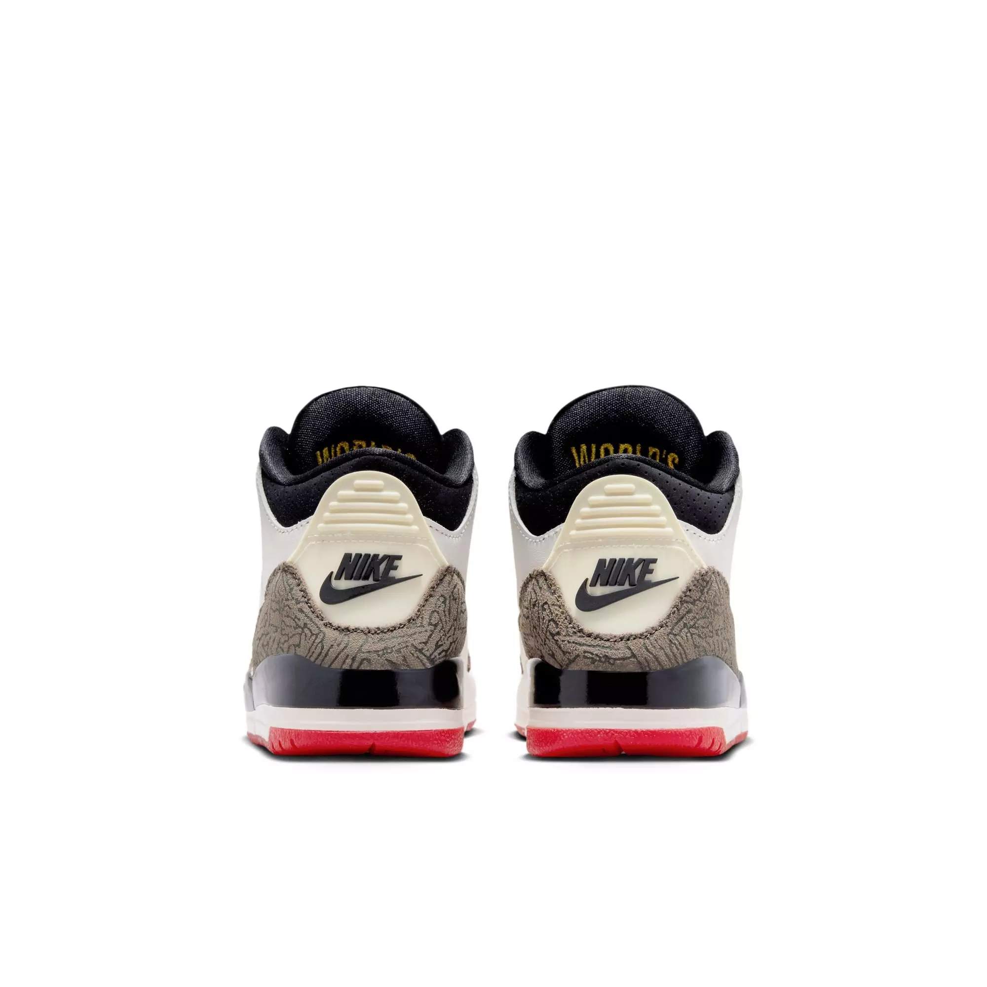 Jordan 3 Retro "World's Best Dad" Preschool Kids' Shoe - SAIL/BLACK/UNIVERSITY RED/PALE IVORY