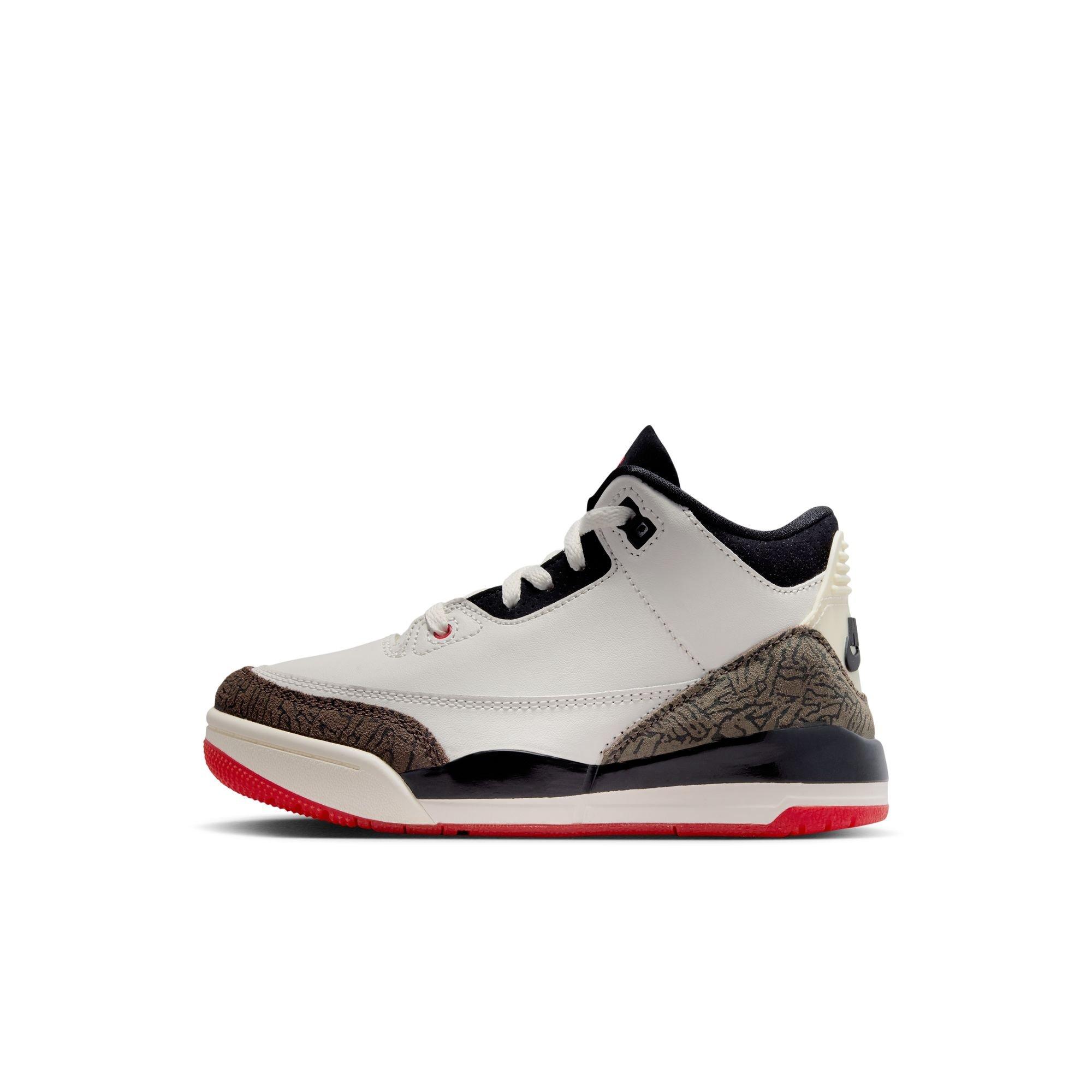 Jordan 3 Retro "World's Best" Preschool Kids' Shoe - SAIL/BLACK/UNIVERSITY RED/PALE IVORY Thumbnail View 8