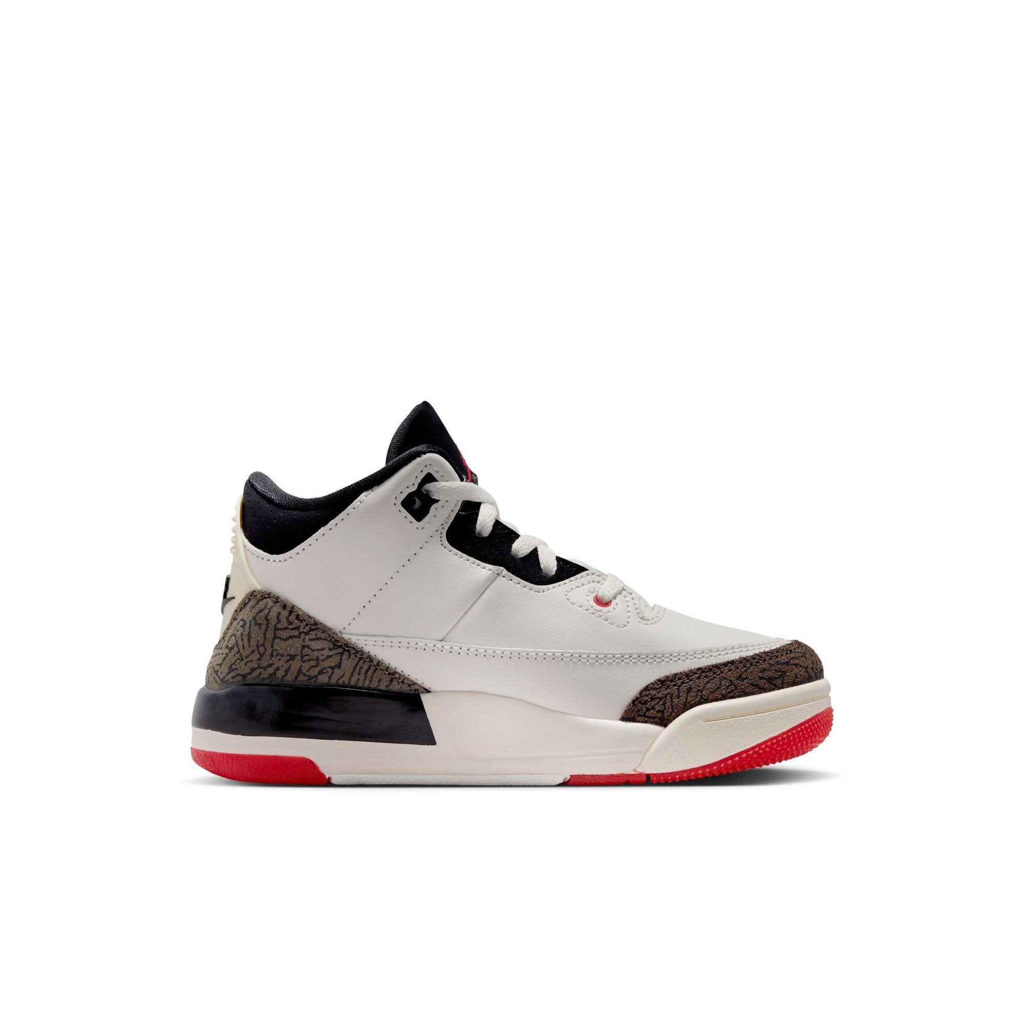Jordan 3 Retro "World's Best Dad" Preschool Kids' Shoe - SAIL/BLACK/UNIVERSITY RED/PALE IVORY Thumbnail View 3