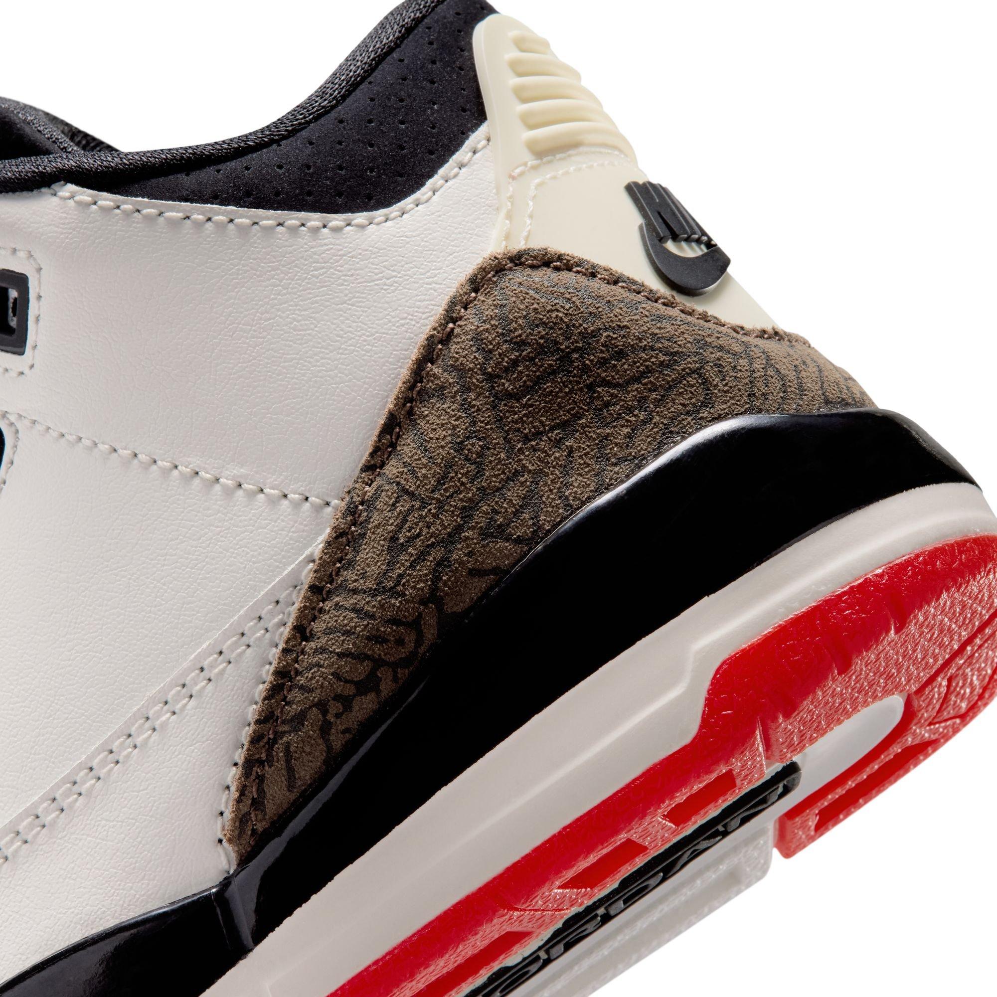 Jordan 3 Retro "World's Best" Preschool Kids' Shoe - SAIL/BLACK/UNIVERSITY RED/PALE IVORY Thumbnail View 6