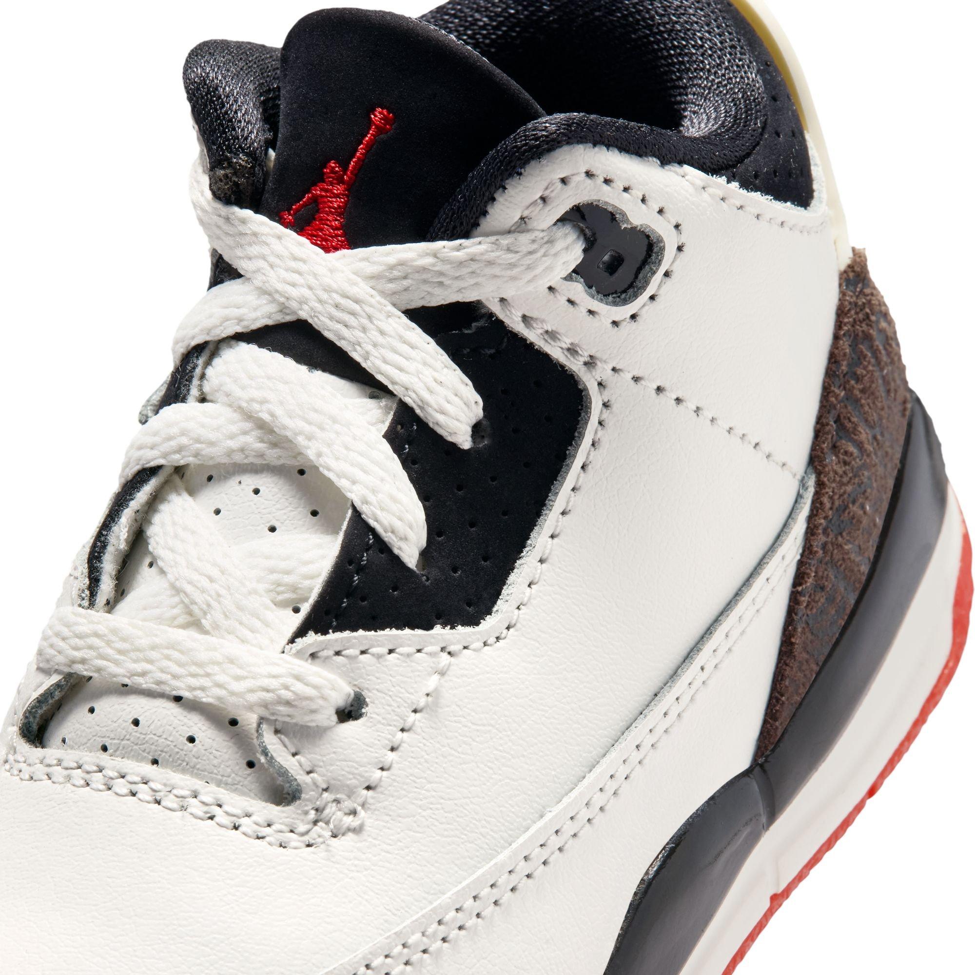 Jordan 3 Retro "World's Best" Toddler Kids' Shoe - SAIL/BLACK/UNIVERSITY RED/PALE IVORY Thumbnail View 5