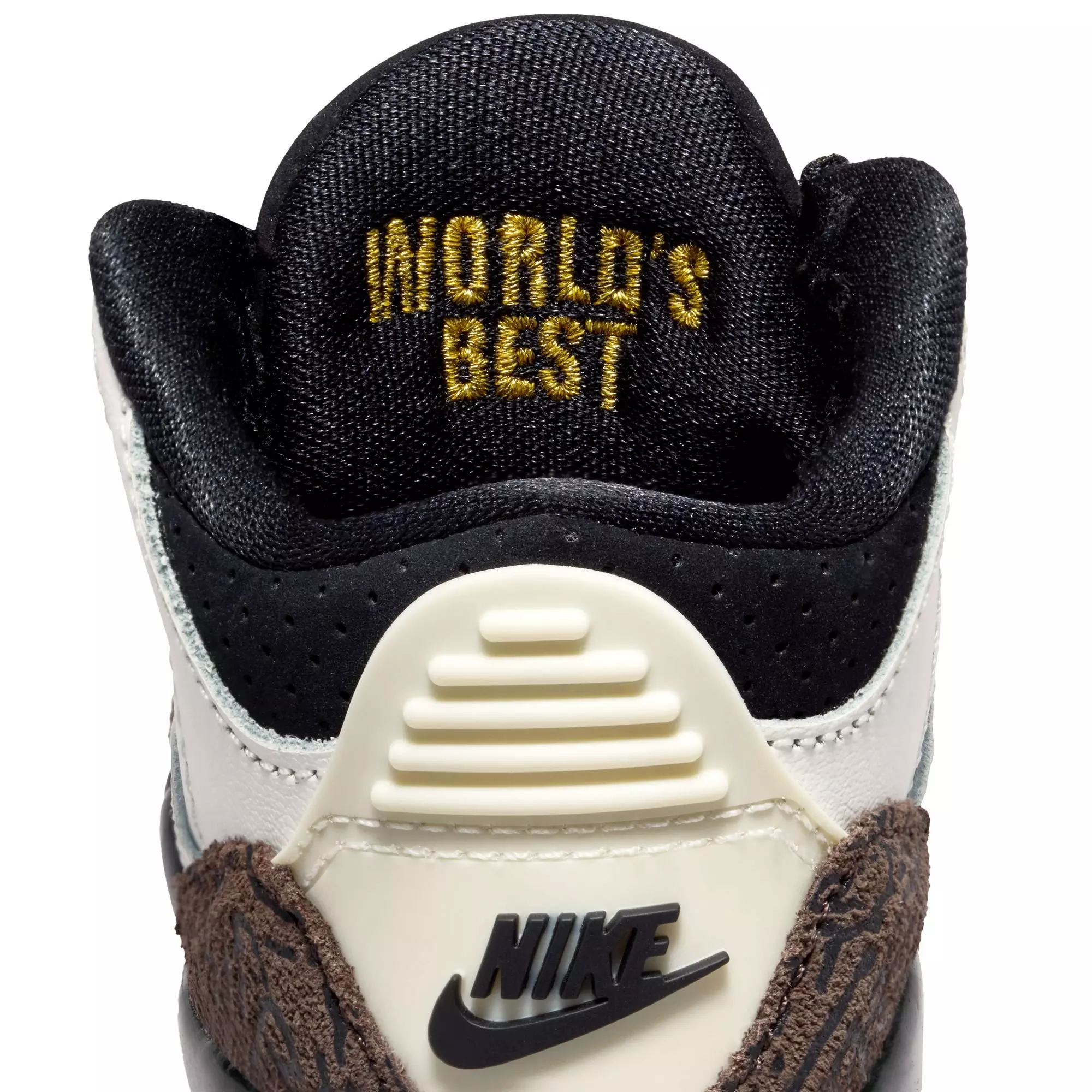 Jordan 3 Retro "World's Best" Toddler Kids' Shoe - SAIL/BLACK/UNIVERSITY RED/PALE IVORY