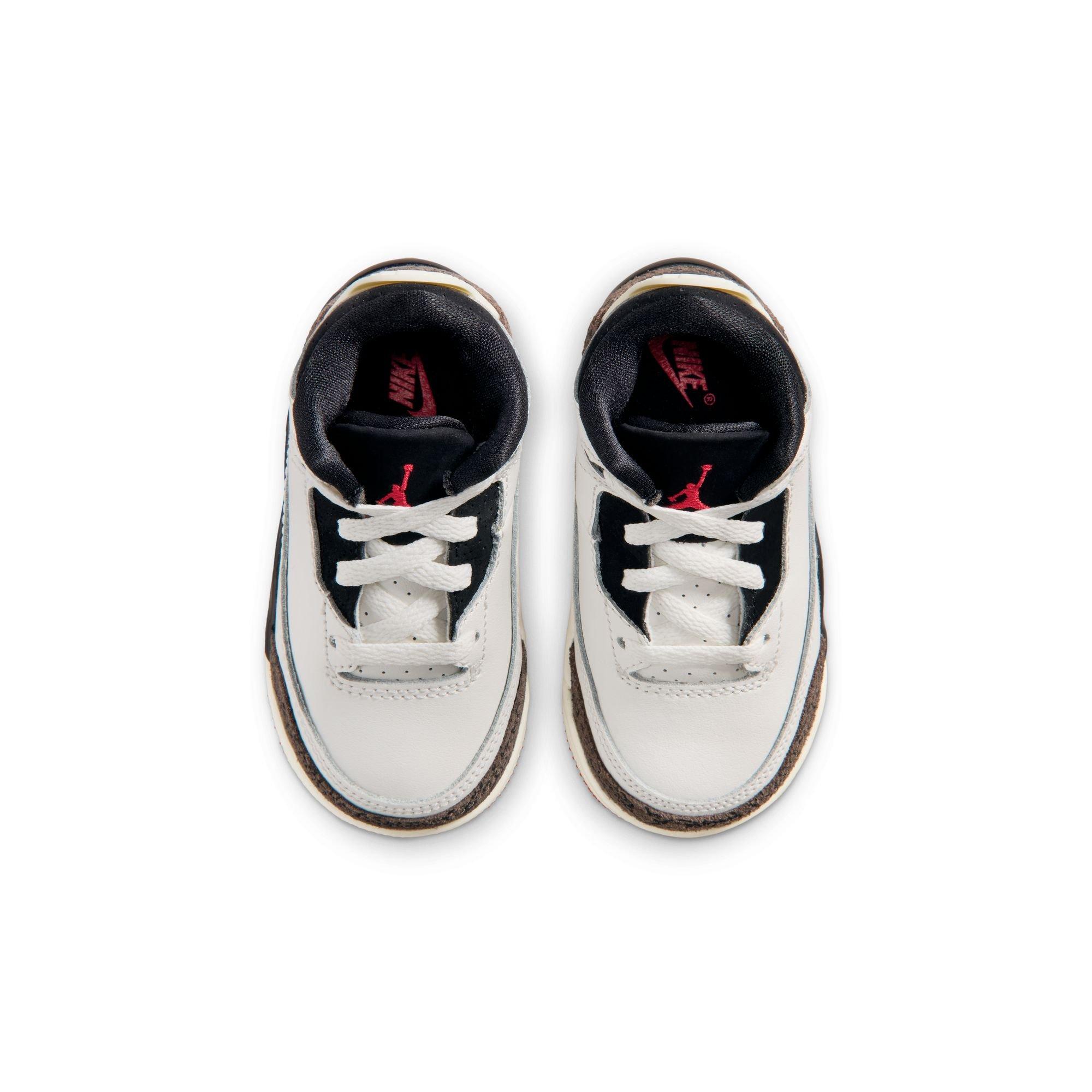 Jordan 3 Retro "World's Best" Toddler Kids' Shoe - SAIL/BLACK/UNIVERSITY RED/PALE IVORY Thumbnail View 10