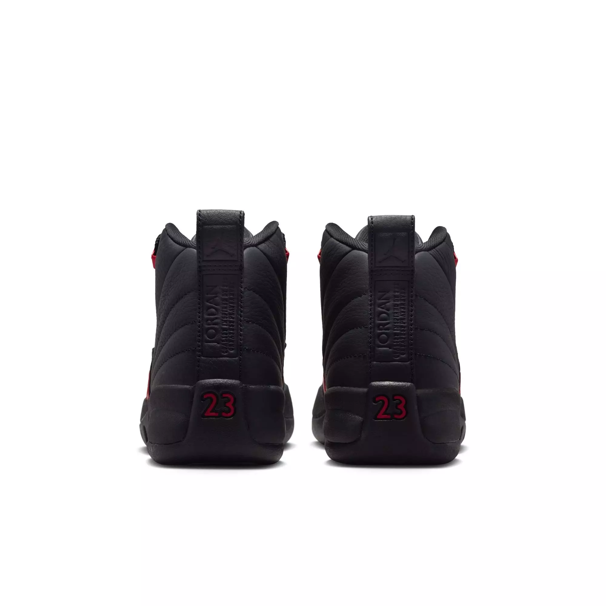 Jordan 12 Retro &ldquo;Bloodline&rdquo; Grade School Kids' Shoe - BLACK/VARSITY RED