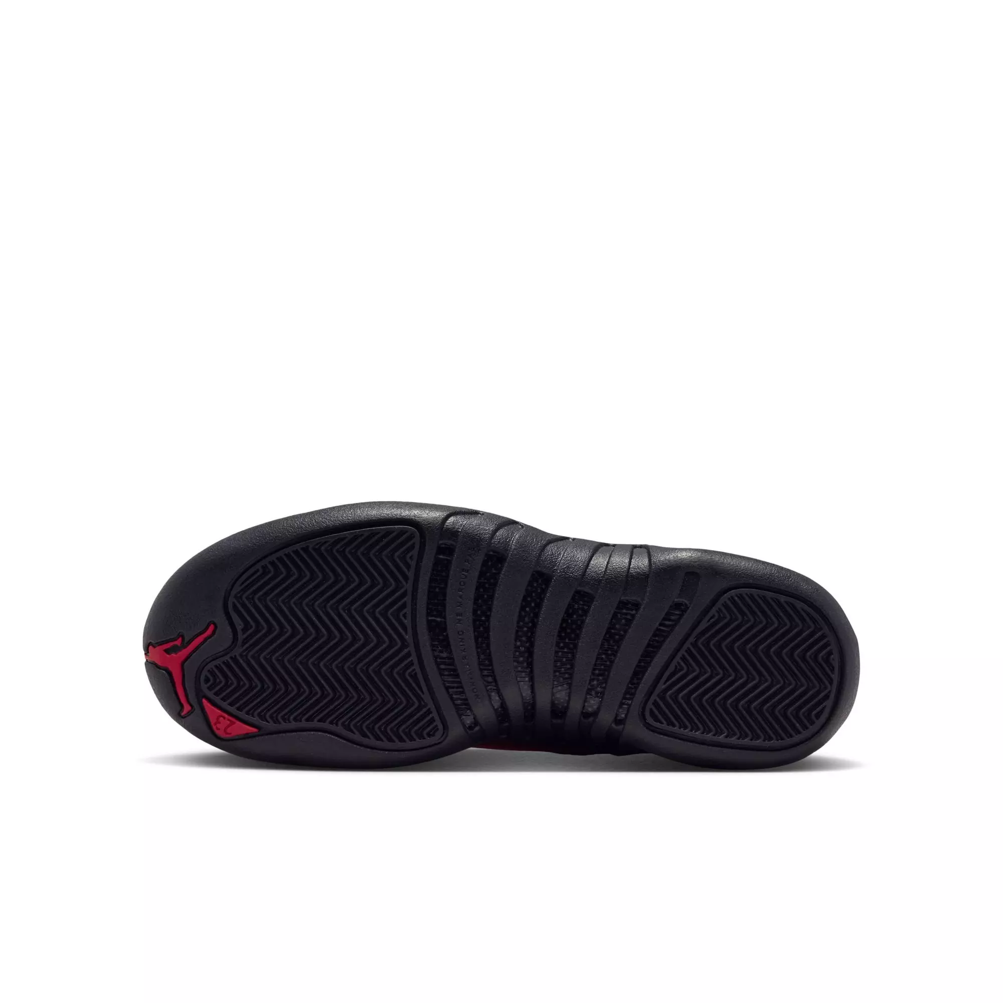 Jordan 12 Retro &ldquo;Bloodline&rdquo; Grade School Kids' Shoe - BLACK/VARSITY RED