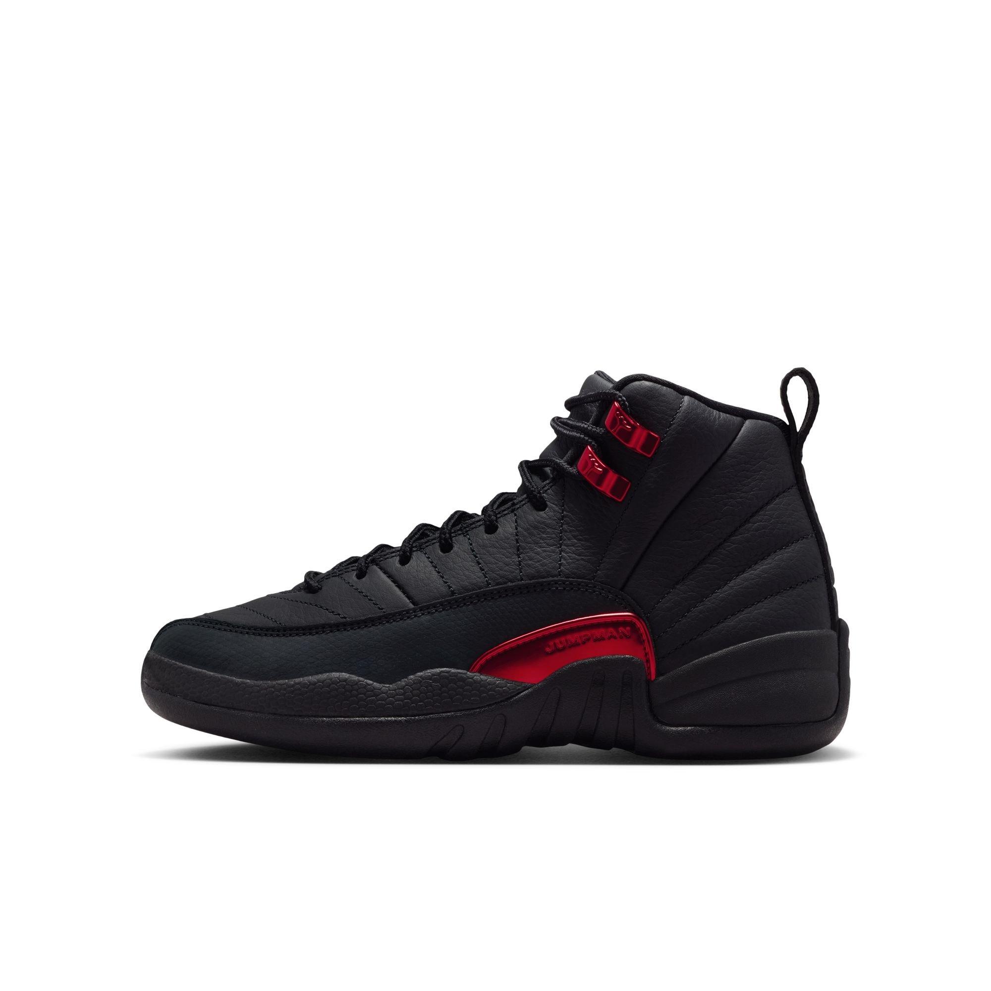 Jordan 12 Retro Grade School Kids' “Bloodline” Shoe