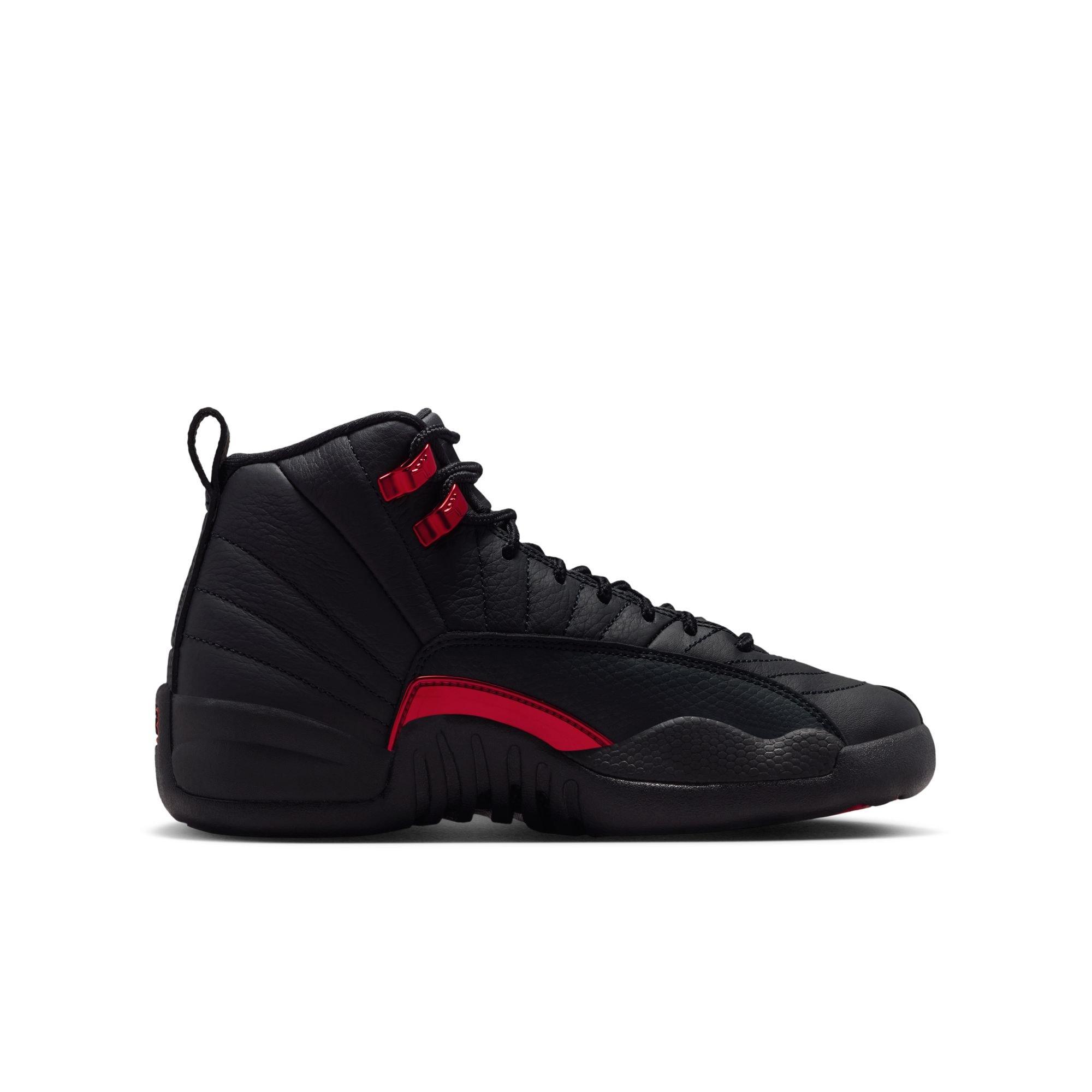 Jordan 12 Retro Grade School Kids' “Bloodline” Shoe