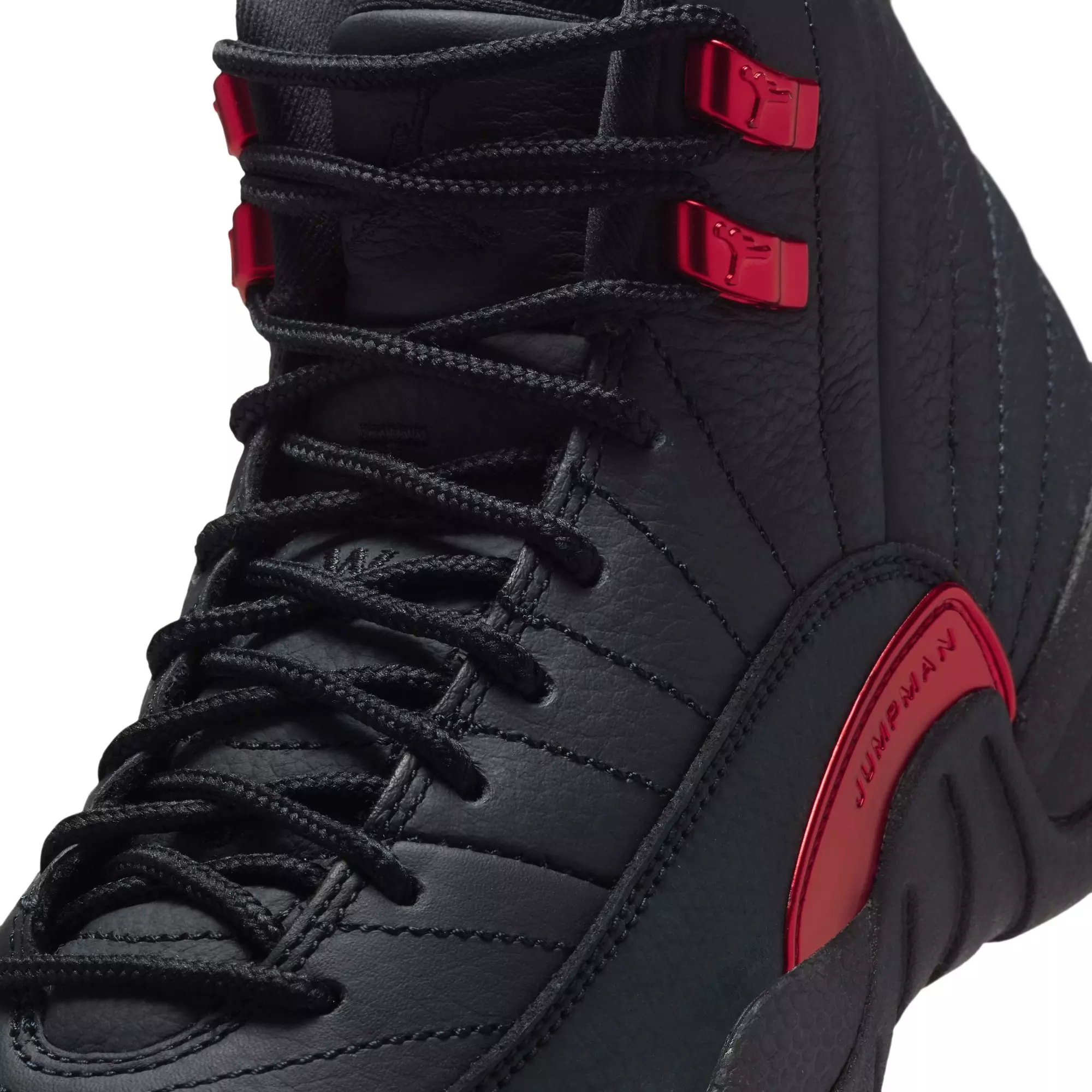 Jordan 12 Retro &ldquo;Bloodline&rdquo; Grade School Kids' Shoe - BLACK/VARSITY RED