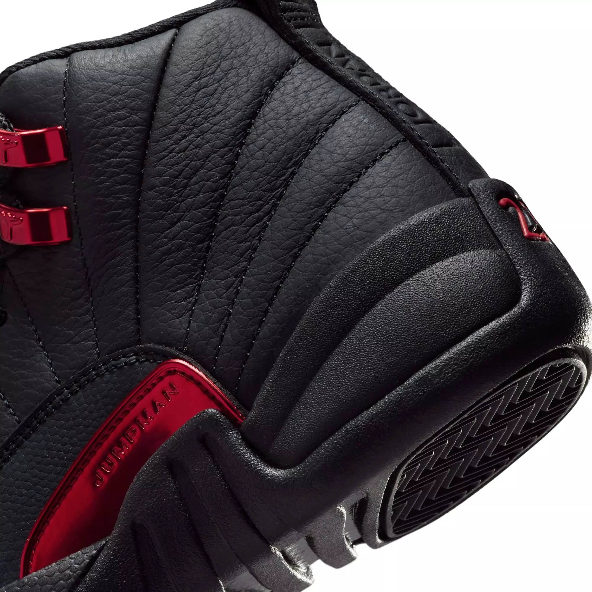 Jordan 12 Retro &ldquo;Bloodline&rdquo; Grade School Kids' Shoe - BLACK/VARSITY RED
