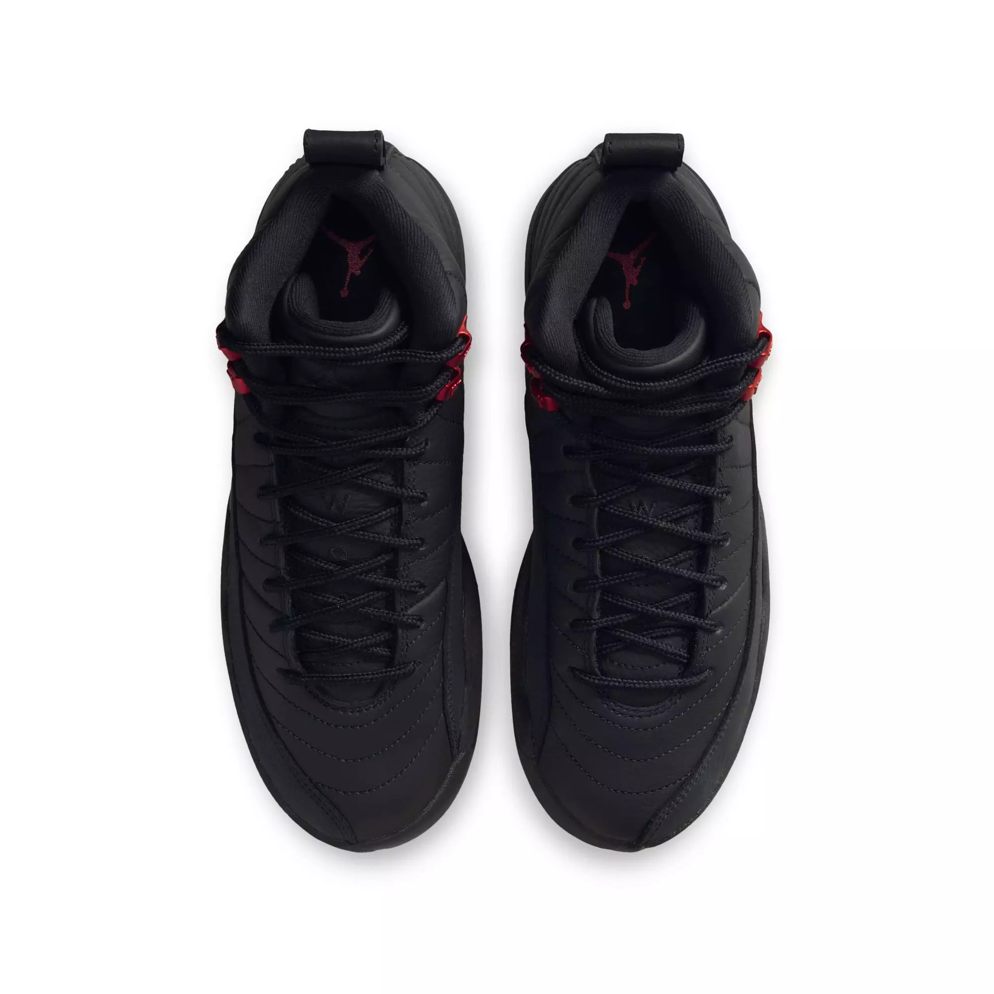 Jordan 12 Retro &ldquo;Bloodline&rdquo; Grade School Kids' Shoe - BLACK/VARSITY RED