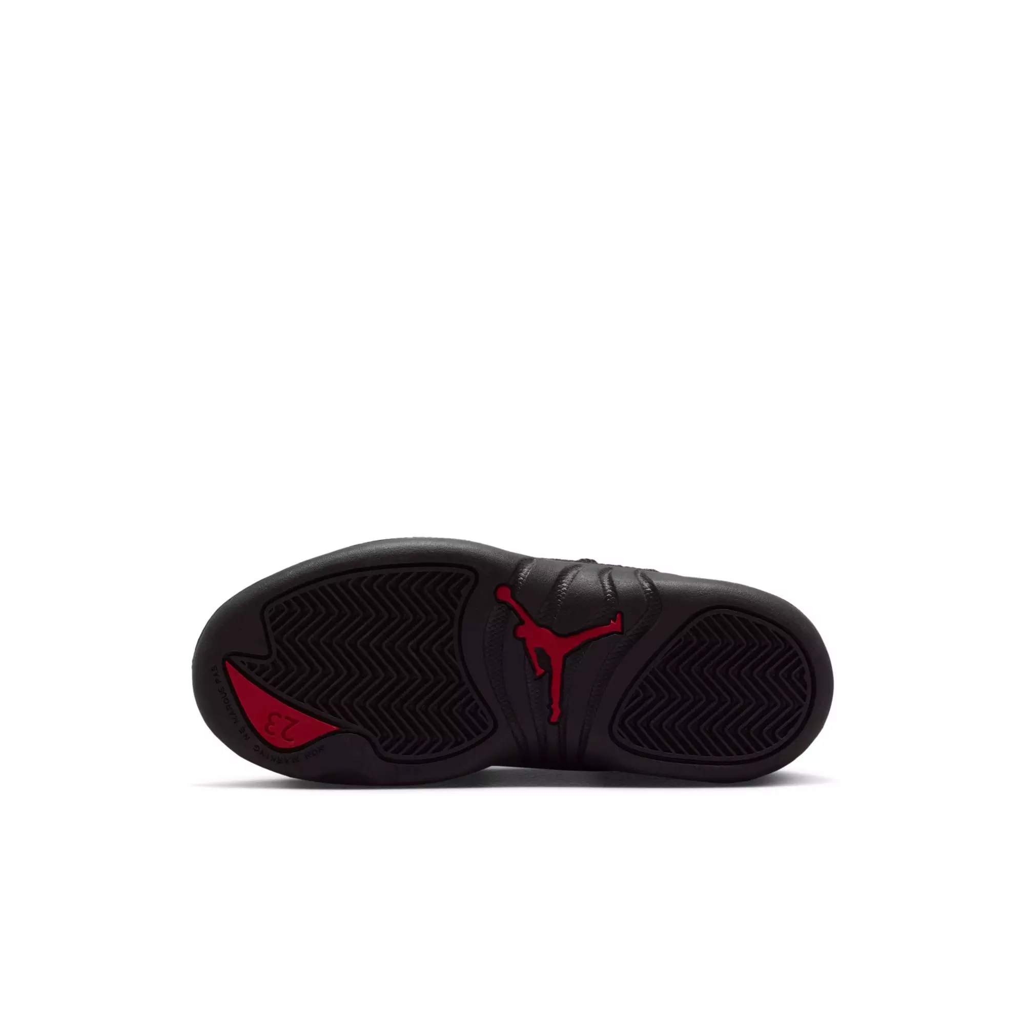 Jordan 12 Retro &ldquo;Bloodline&rdquo; Preschool Kids' Shoe - BLACK/VARSITY RED