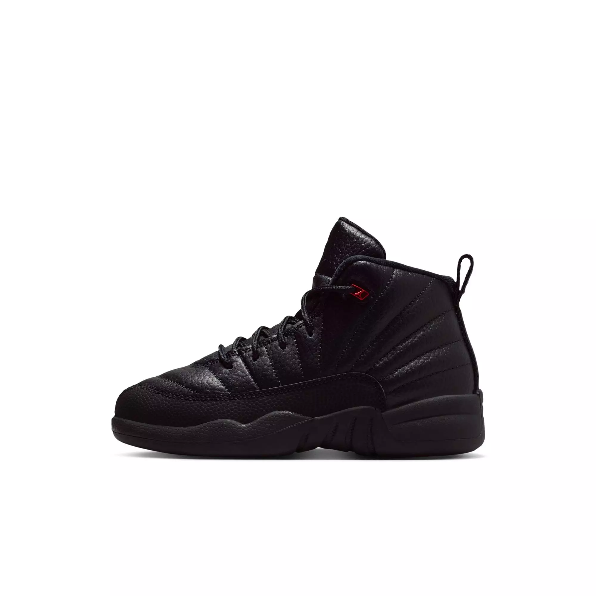 Jordan 12 Retro &ldquo;Bloodline&rdquo; Preschool Kids' Shoe - BLACK/VARSITY RED