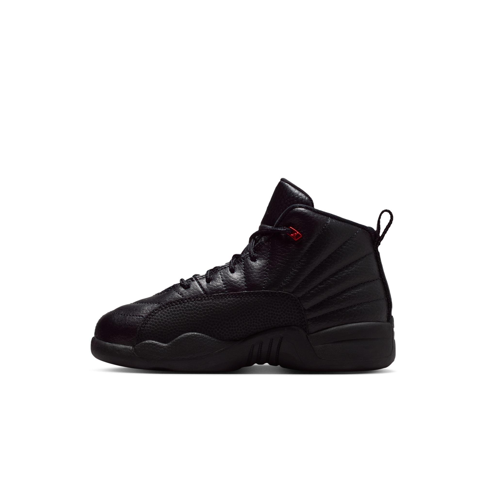 Jordan 12 Retro &ldquo;Bloodline&rdquo; Preschool Kids' Shoe - BLACK/VARSITY RED Thumbnail View 8
