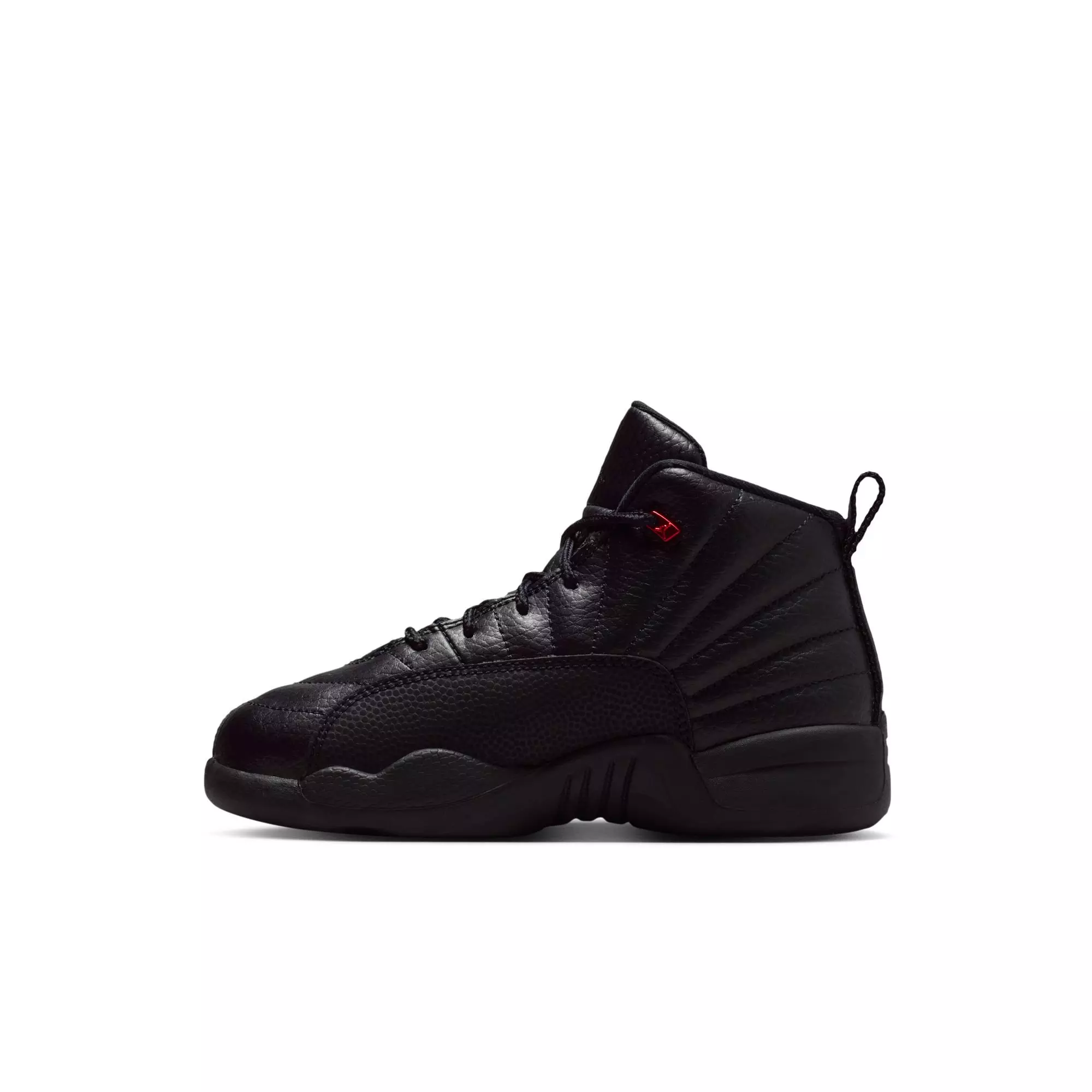 Jordan 12 Retro &ldquo;Bloodline&rdquo; Preschool Kids' Shoe - BLACK/VARSITY RED