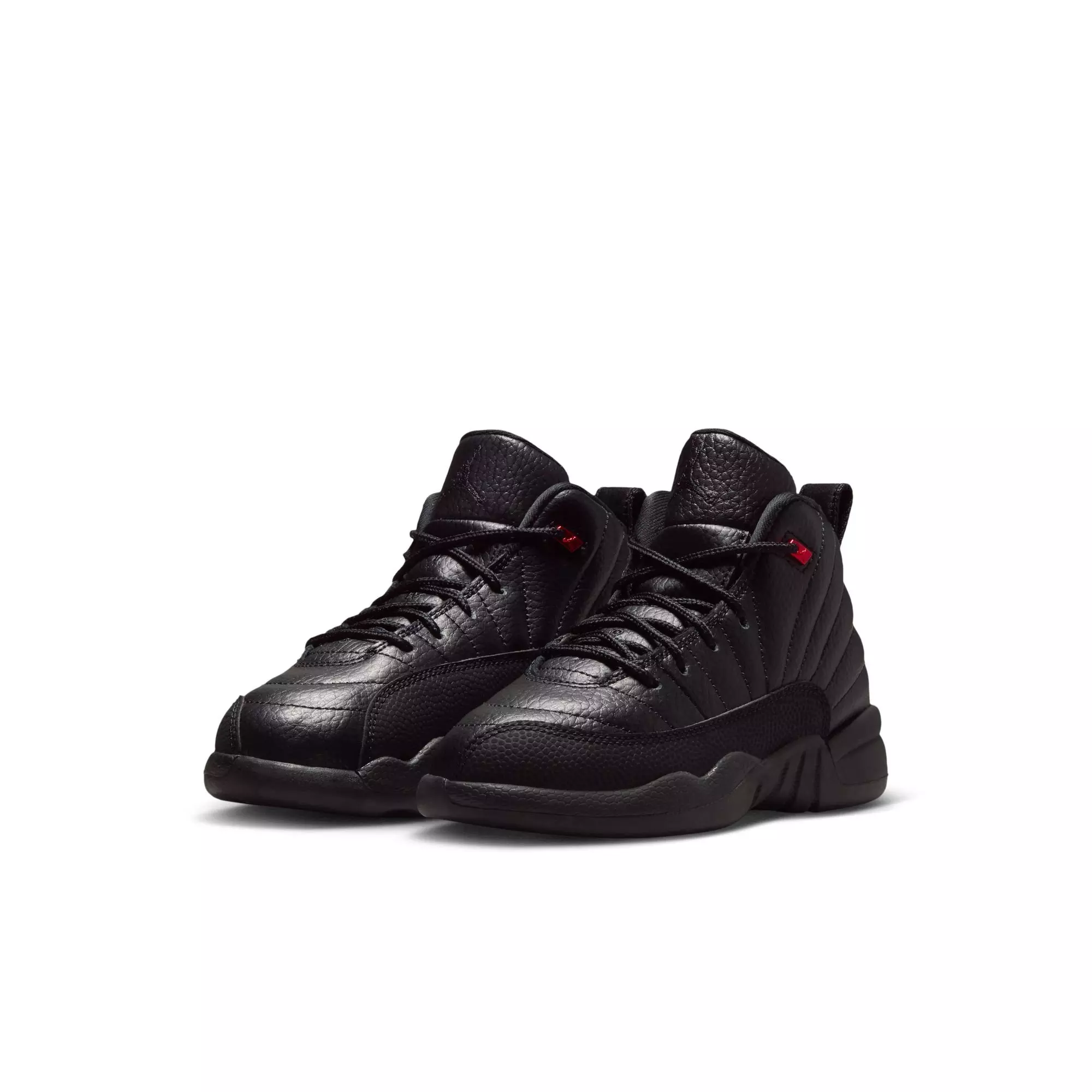 Jordan 12 Retro &ldquo;Bloodline&rdquo; Preschool Kids' Shoe - BLACK/VARSITY RED