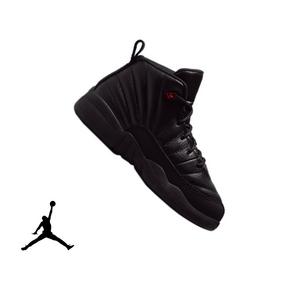 Jordan 12 Retro &ldquo;Bloodline&rdquo; Preschool Kids' Shoe