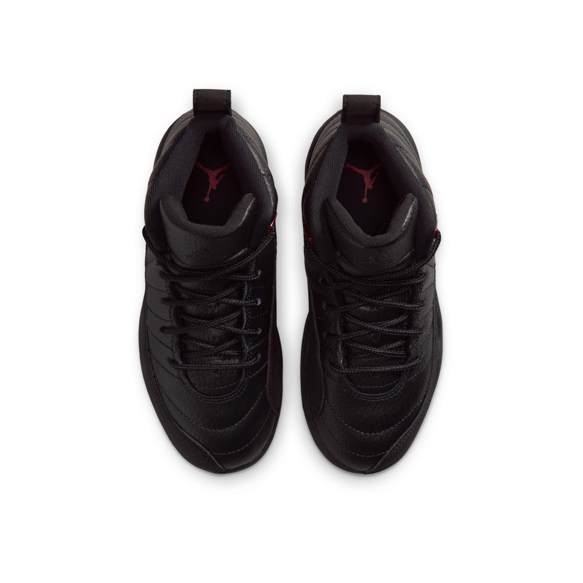 Jordan 12 Retro &ldquo;Bloodline&rdquo; Preschool Kids' Shoe - BLACK/VARSITY RED Thumbnail View 10