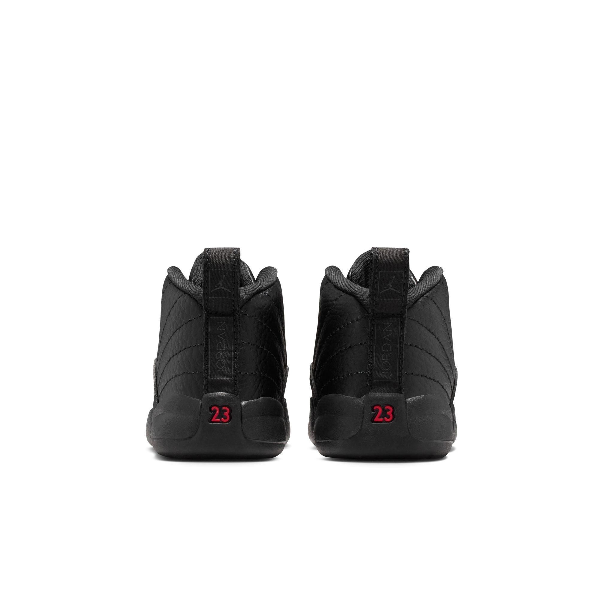 Jordan 12 Retro &ldquo;Bloodline&rdquo; Toddler Kids' Shoe - BLACK/VARSITY RED Thumbnail View 8