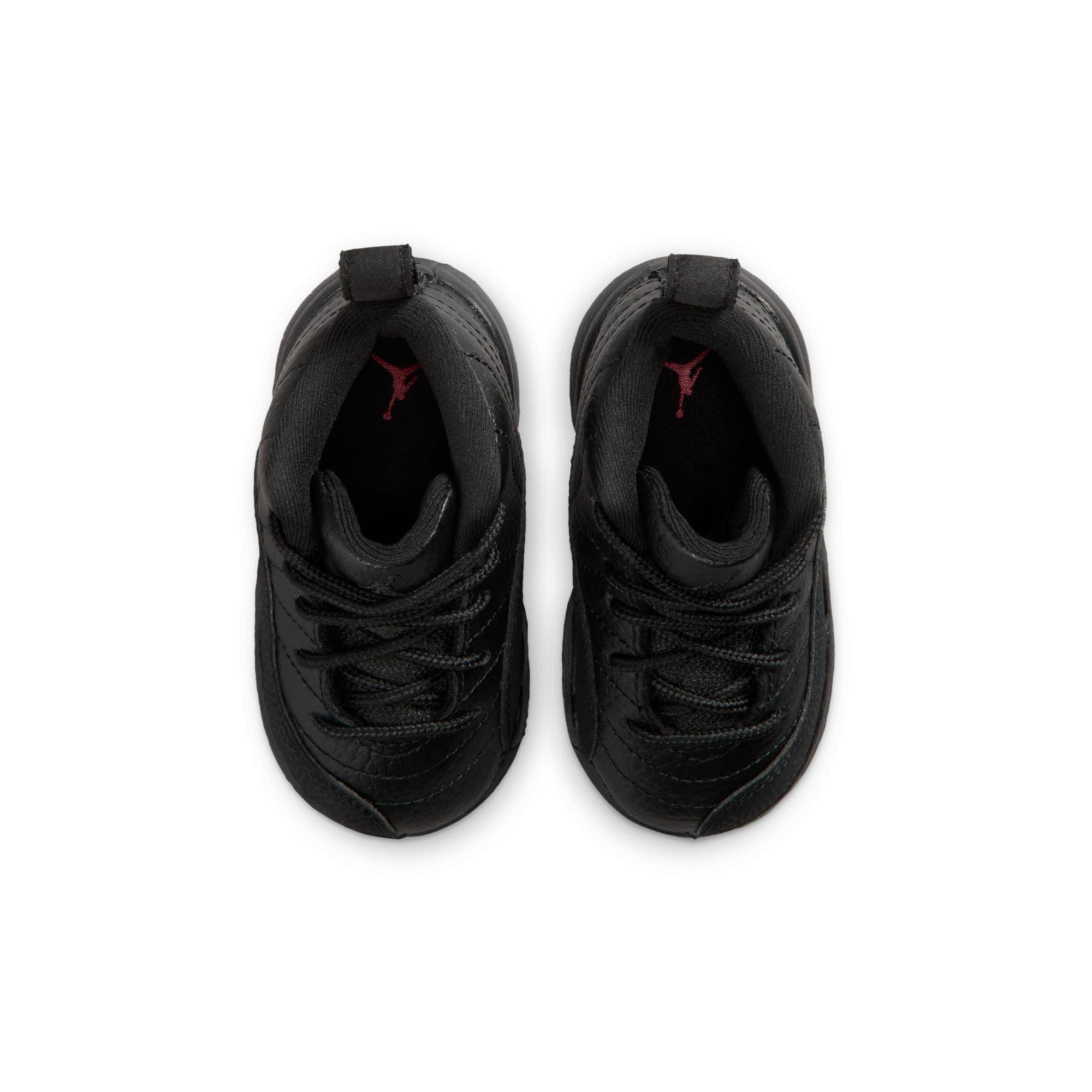 Jordan 12 Retro &ldquo;Bloodline&rdquo; Toddler Kids' Shoe - BLACK/VARSITY RED Thumbnail View 9