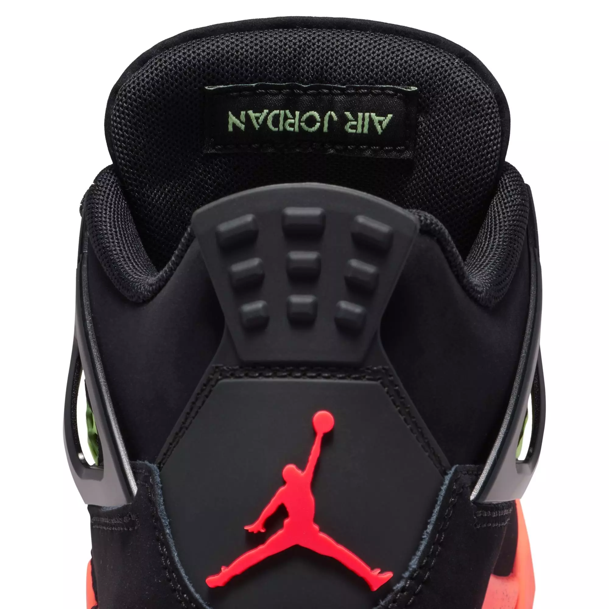 Jordan 4 Retro "Black & Infrared 23" Grade School Kids' Shoe - BLACK/INFRARED 23/BRIGHT MANGO
