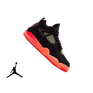 Jordan 4 Retro "Black & Infrared 23" Preschool Kids' Shoe