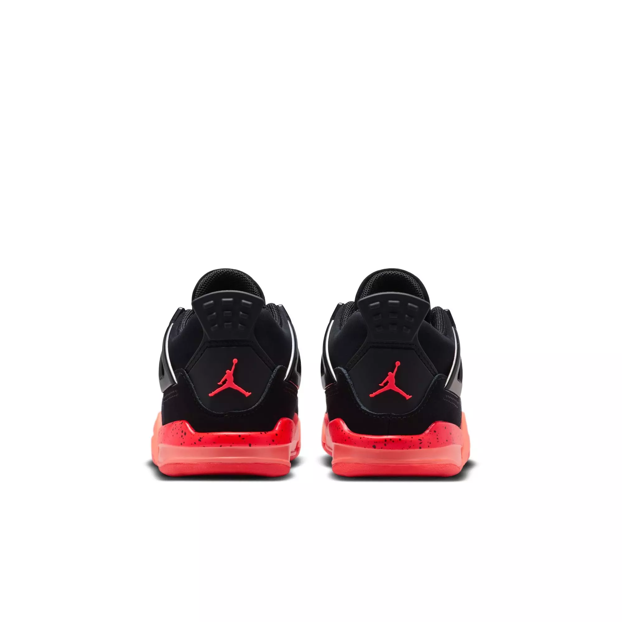Jordan 4 Retro "Black & Infrared 23" Toddler Kids' Shoe - BLACK/INFRARED 23/BRIGHT MANGO