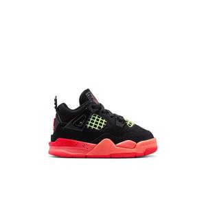 Jordan 4 Retro "Black & Infrared 23" Toddler Kids' Shoe