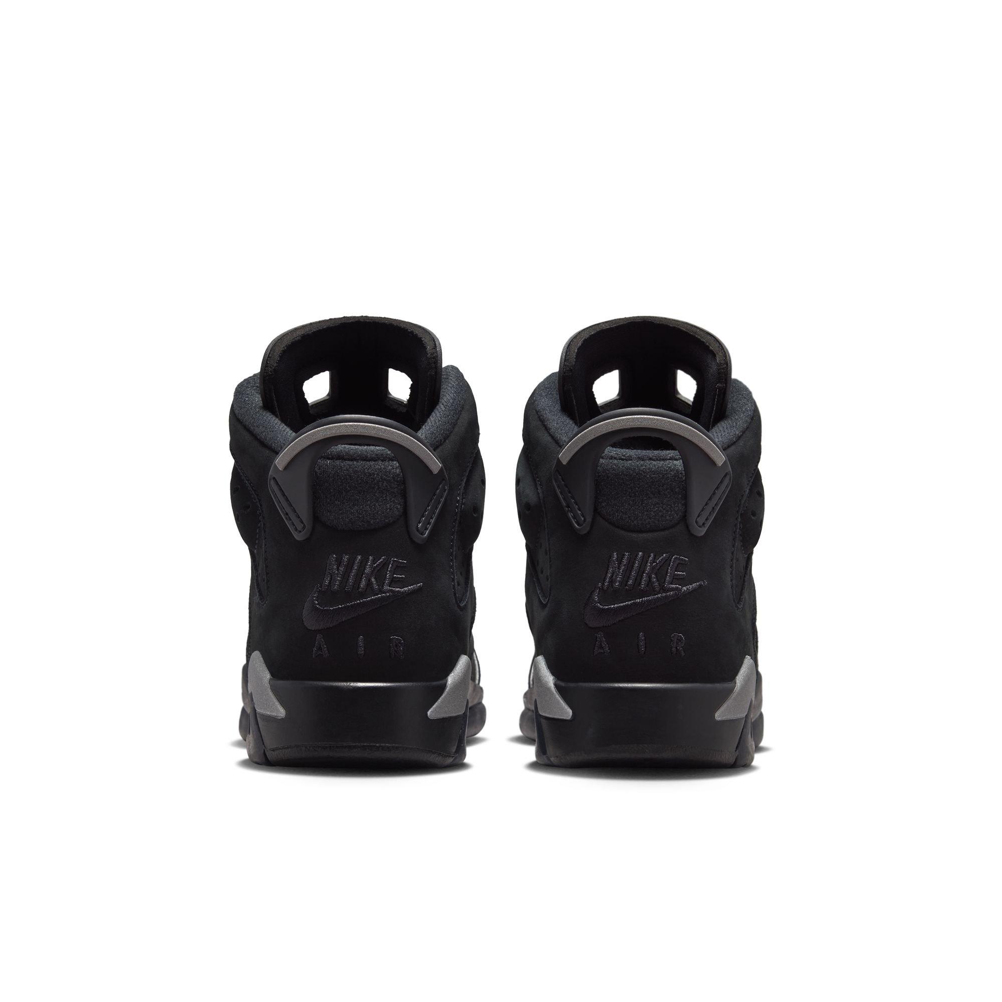 Jordan 6 Retro &ldquo;Cap and Gown&rdquo; Grade School Kids' Shoe - BLACK/REFLECT SILVER Thumbnail View 9