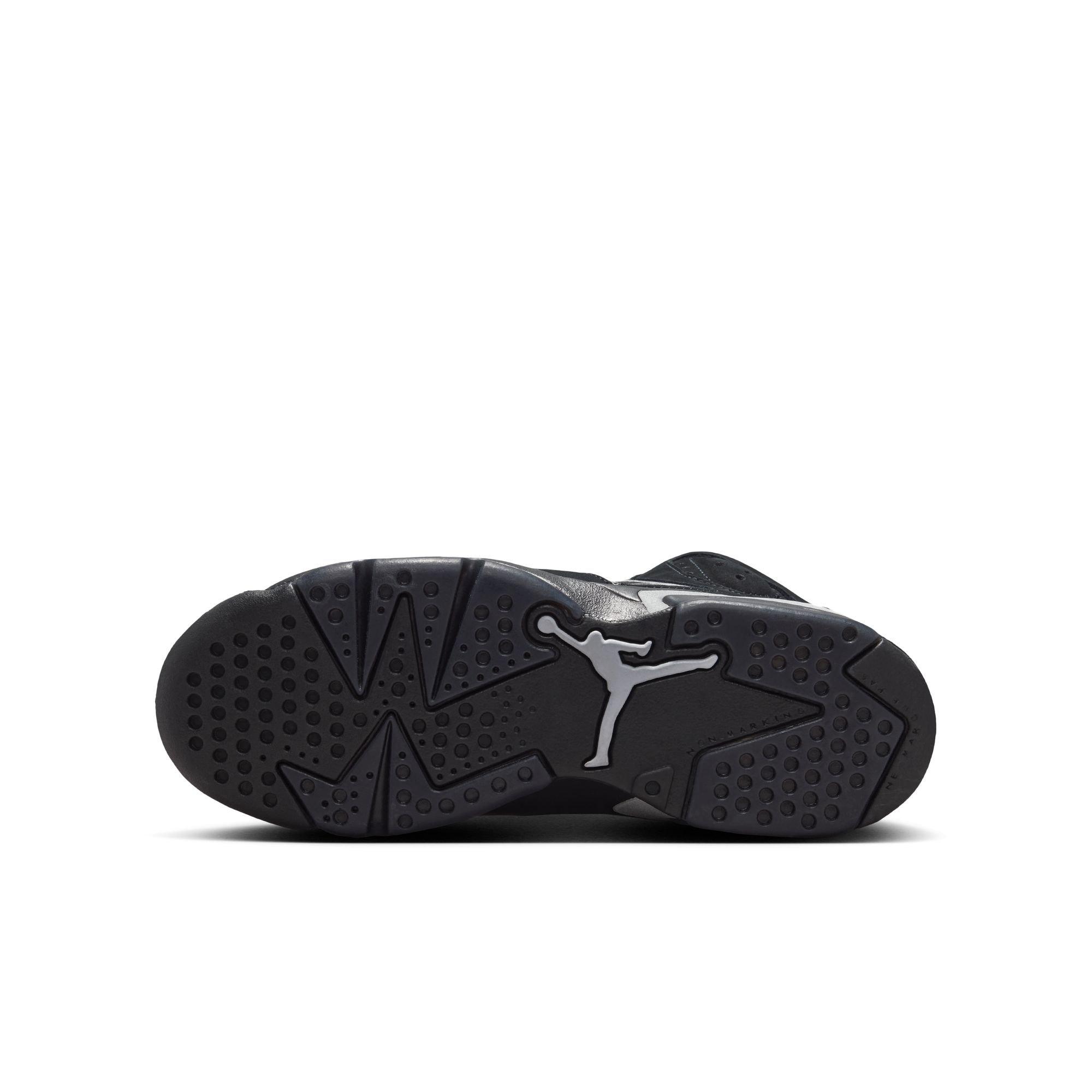 Jordan 6 Retro &ldquo;Cap and Gown&rdquo; Grade School Kids' Shoe - BLACK/REFLECT SILVER Thumbnail View 11