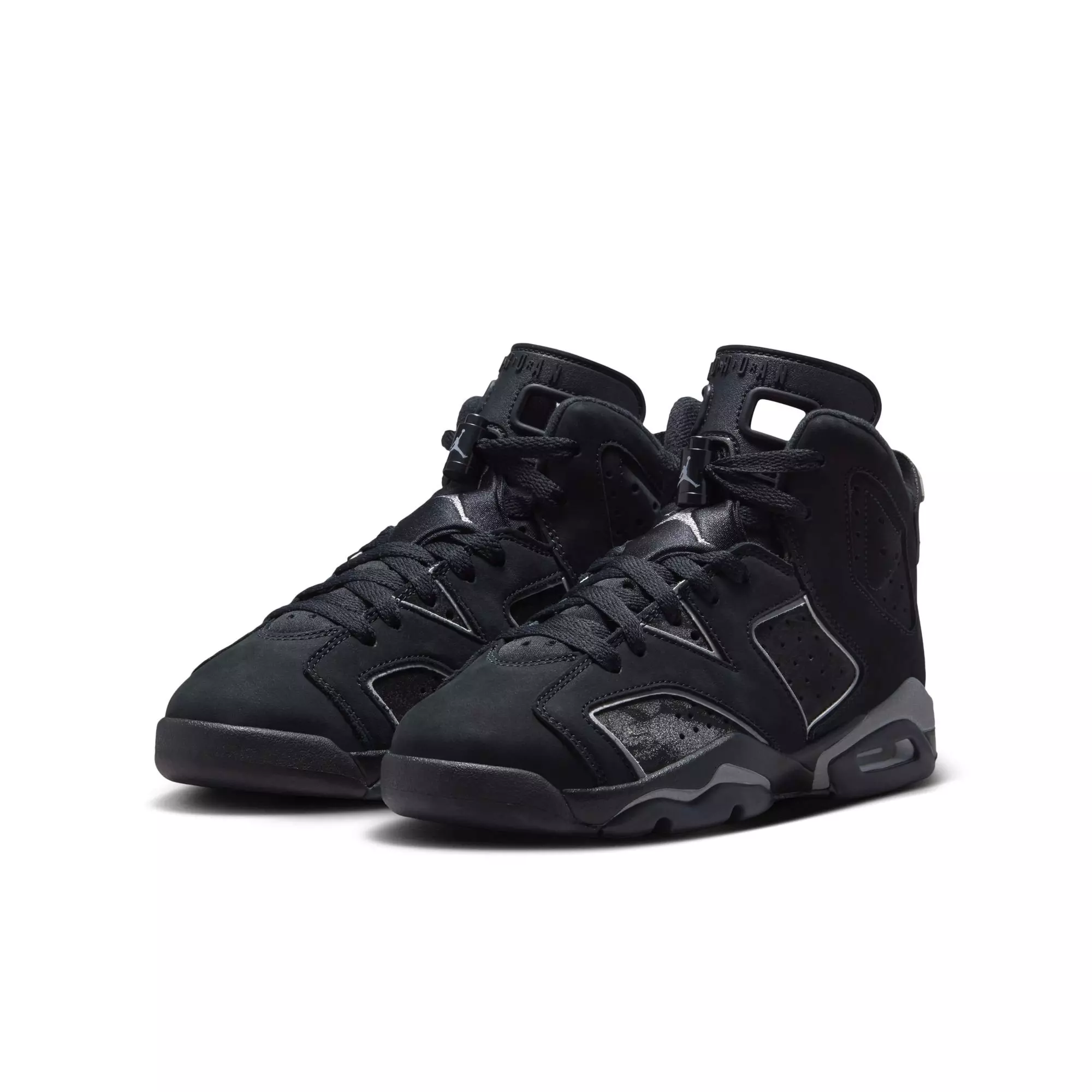Jordan 6 Retro &ldquo;Cap and Gown&rdquo; Grade School Kids' Shoe - BLACK/REFLECT SILVER