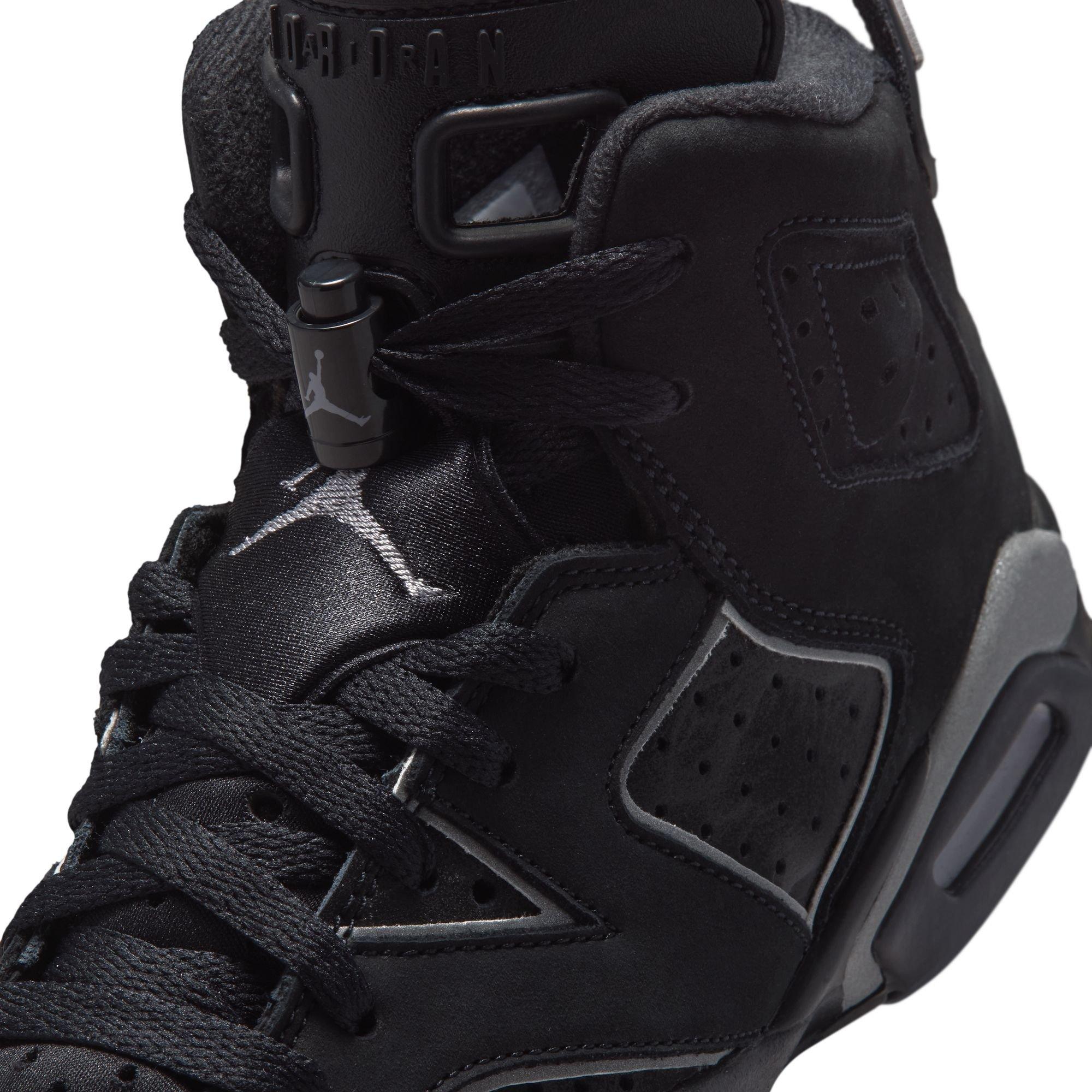 Jordan 6 Retro &ldquo;Cap and Gown&rdquo; Grade School Kids' Shoe - BLACK/REFLECT SILVER Thumbnail View 5