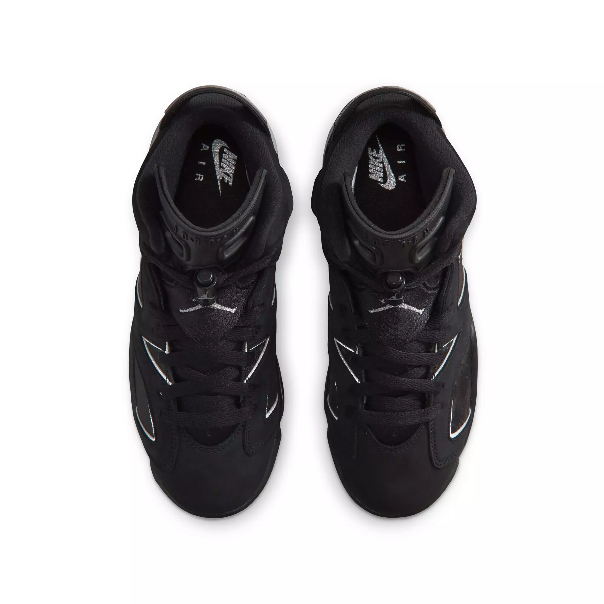 Jordan 6 Retro &ldquo;Cap and Gown&rdquo; Grade School Kids' Shoe - BLACK/REFLECT SILVER