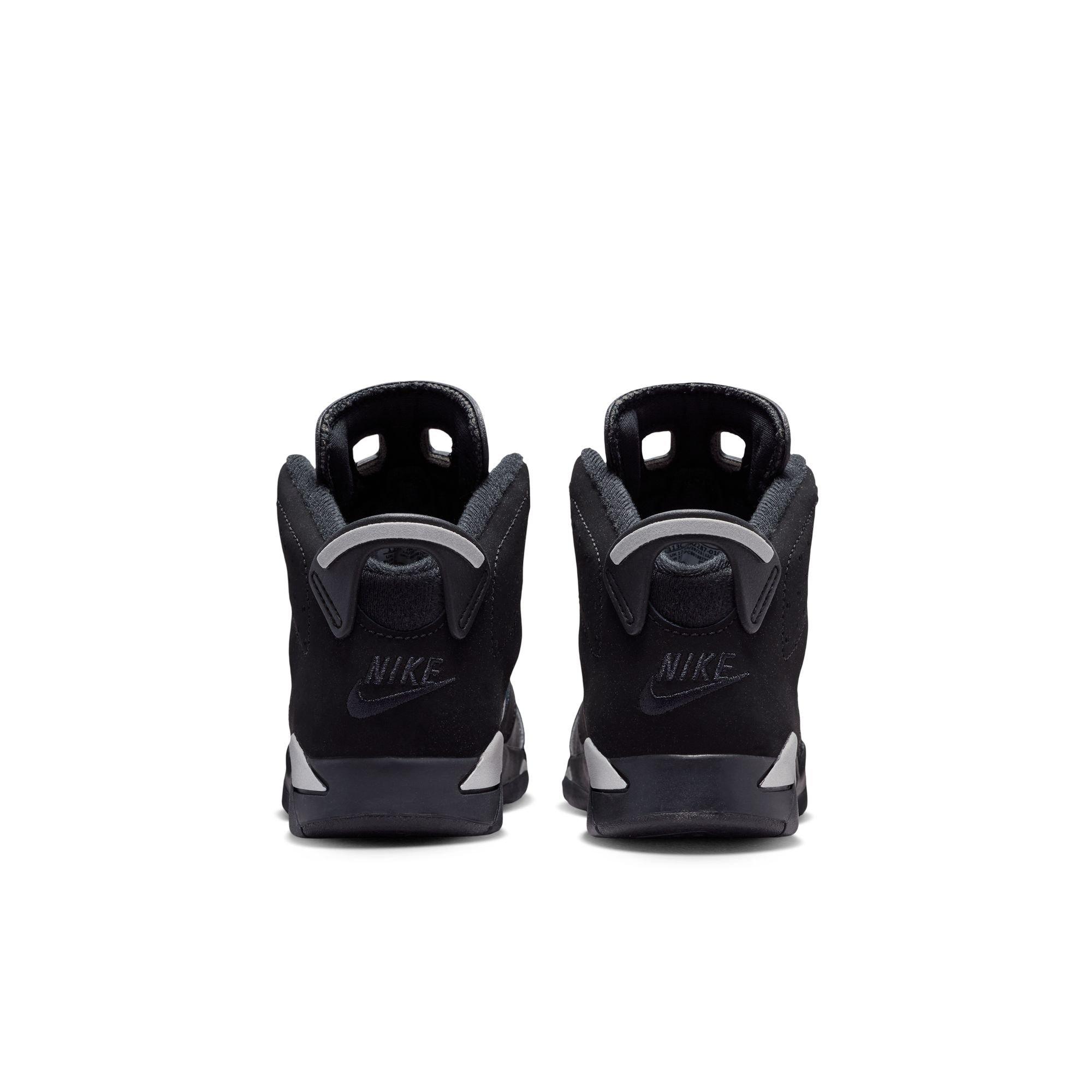 Jordan 6 Retro &ldquo;Cap and Gown&rdquo; Preschool Kids' Shoe - BLACK/REFLECT SILVER Thumbnail View 10