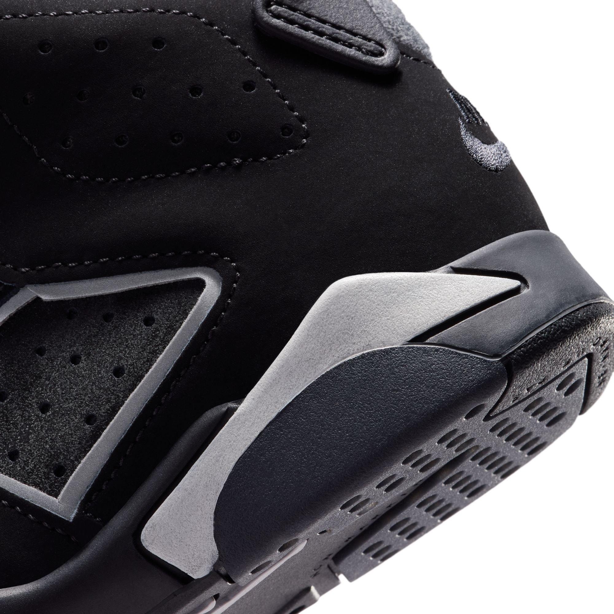 Jordan 6 Retro &ldquo;Cap and Gown&rdquo; Preschool Kids' Shoe - BLACK/REFLECT SILVER Thumbnail View 6
