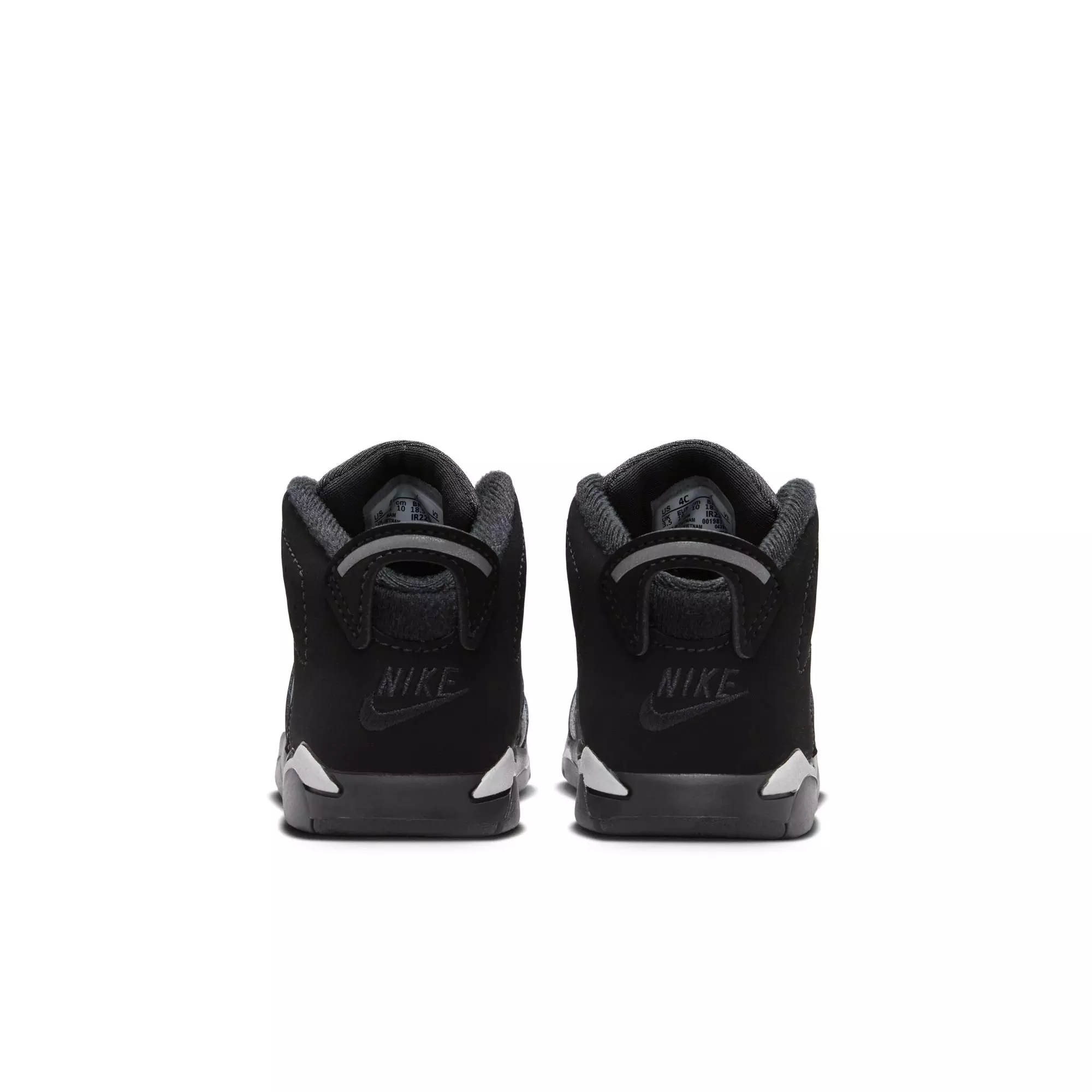 Jordan 6 Retro &ldquo;Cap and Gown&rdquo; Toddler Kids' Shoe - BLACK/REFLECT SILVER