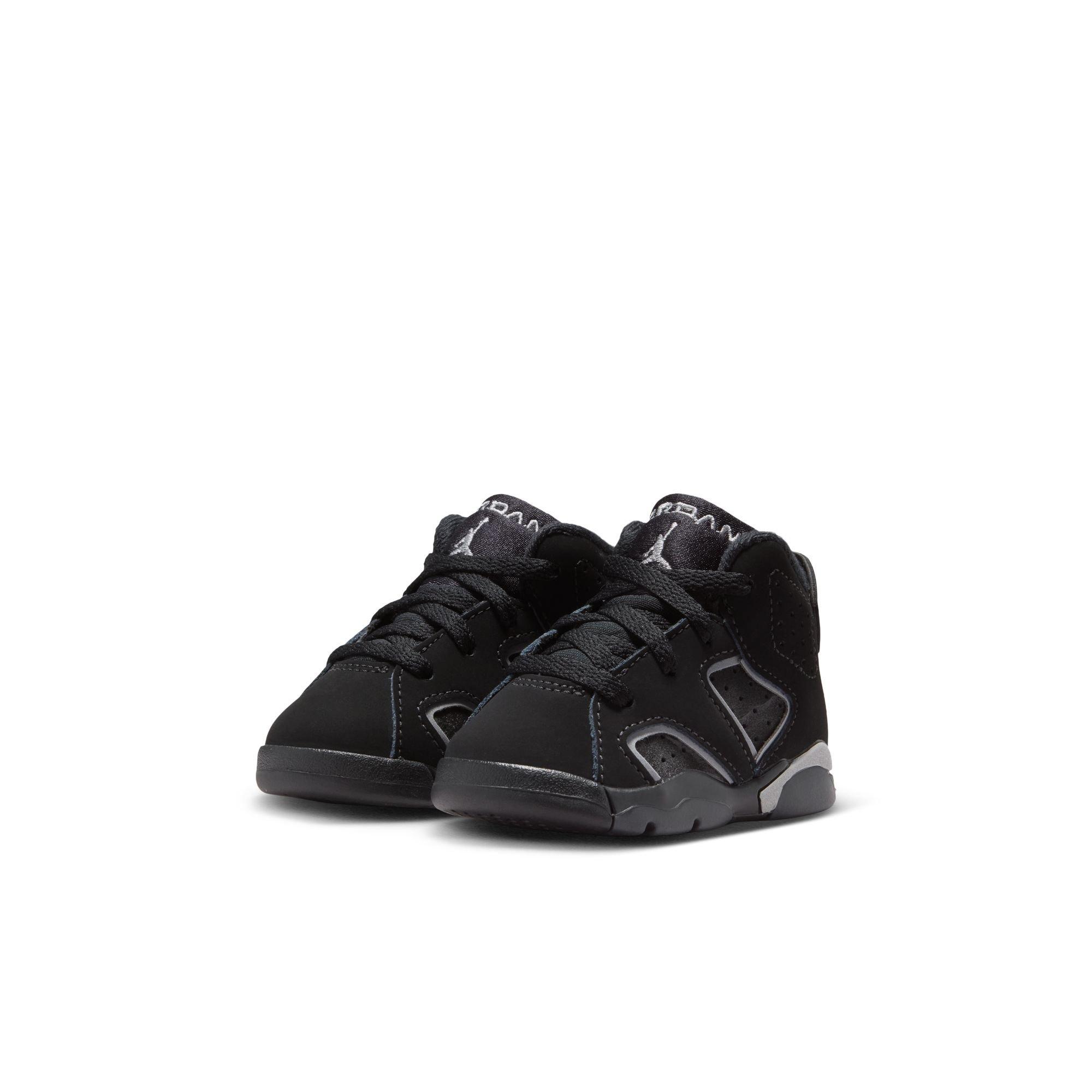 Jordan 6 Retro &ldquo;Cap and Gown&rdquo; Toddler Kids' Shoe - BLACK/REFLECT SILVER Thumbnail View 4