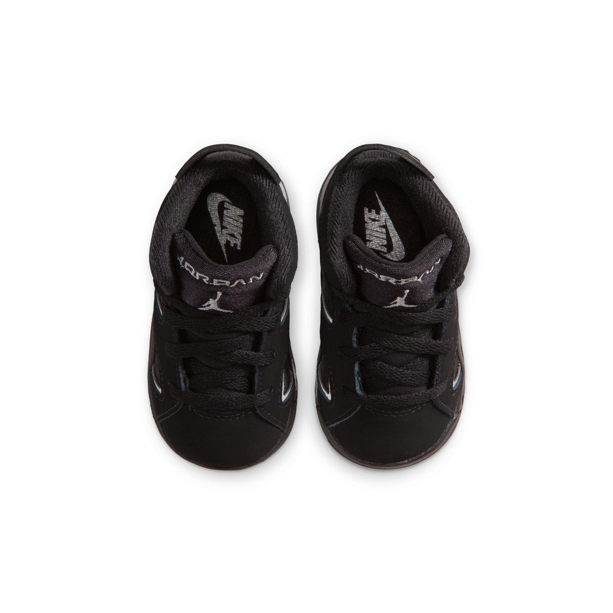 Jordan 6 Retro &ldquo;Cap and Gown&rdquo; Toddler Kids' Shoe - BLACK/REFLECT SILVER Thumbnail View 10