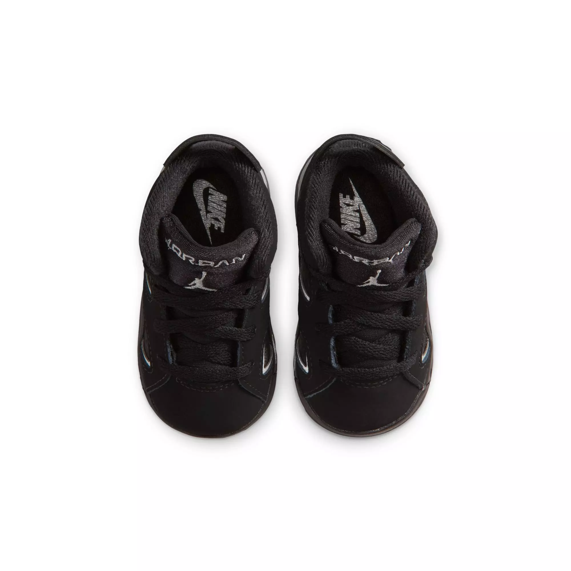 Jordan 6 Retro &ldquo;Cap and Gown&rdquo; Toddler Kids' Shoe - BLACK/REFLECT SILVER