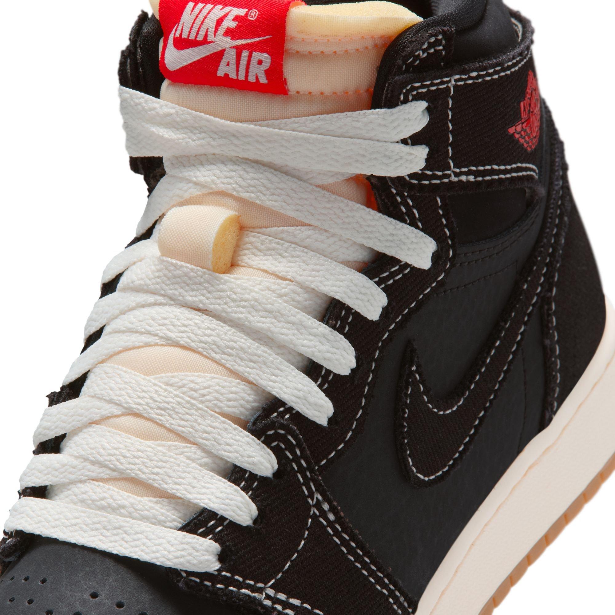 Jordan 1 Retro High OG "Fight Club" Grade School Kids' Shoe - BLACK Thumbnail View 5