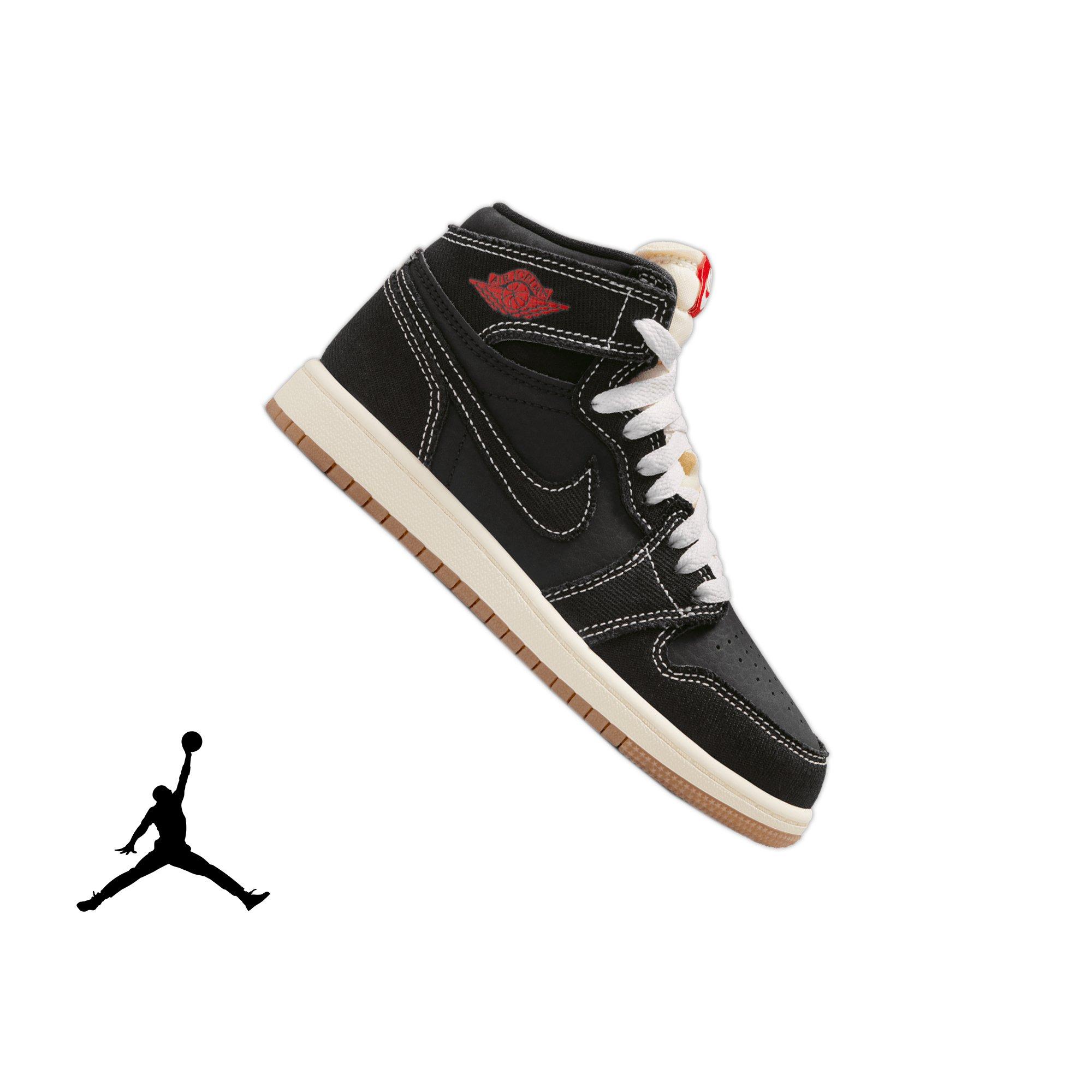 Jordan 1 Retro High OG "Flight Club" Preschool Kids' Shoe - BLACK Thumbnail View 1
