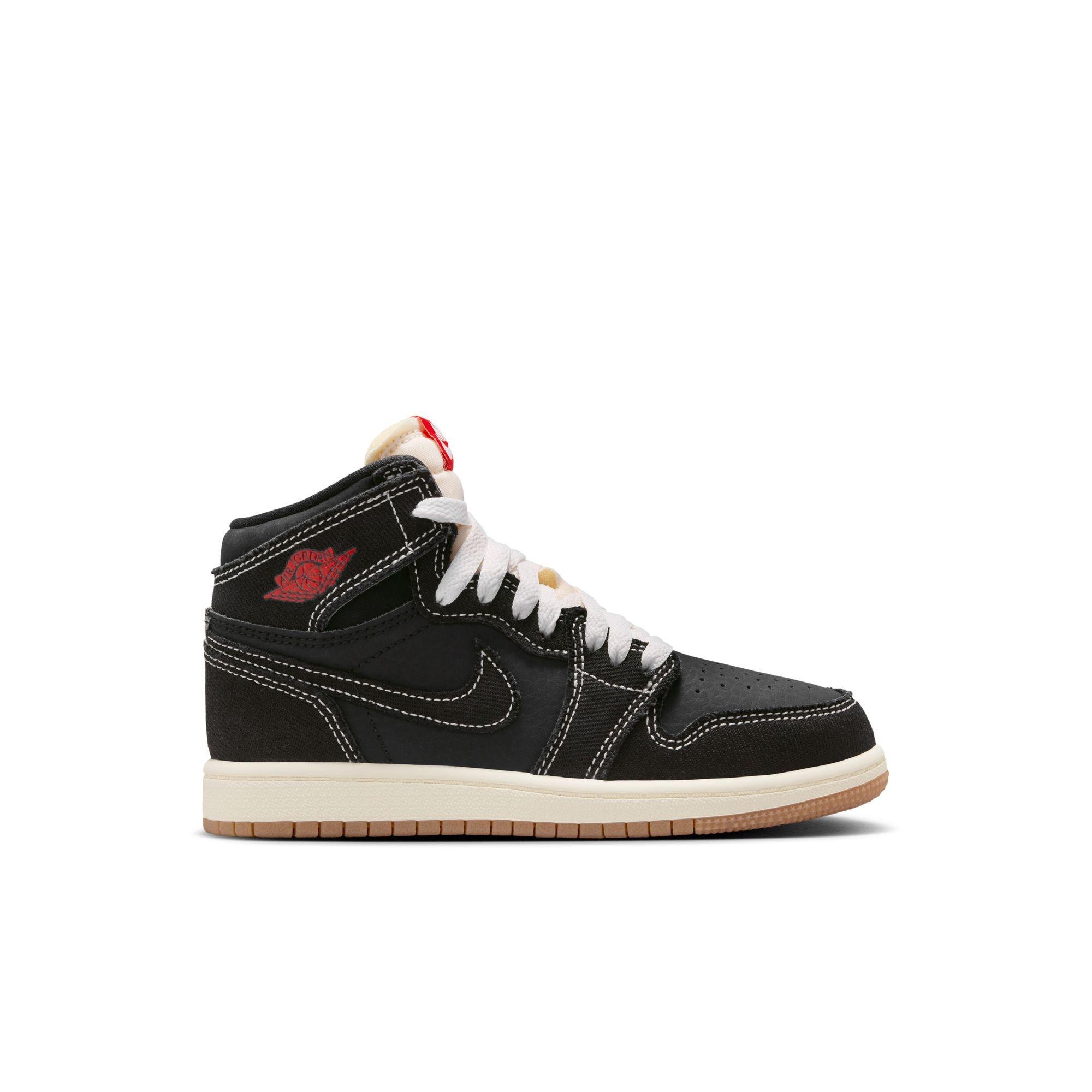 Jordan 1 Retro High OG "Flight Club" Preschool Kids' Shoe - BLACK Thumbnail View 2