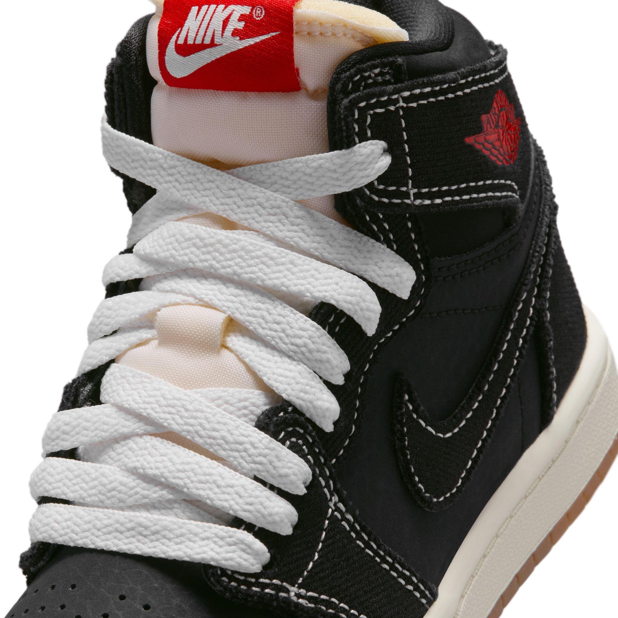 Jordan 1 Retro High OG "Flight Club" Preschool Kids' Shoe - BLACK Thumbnail View 5