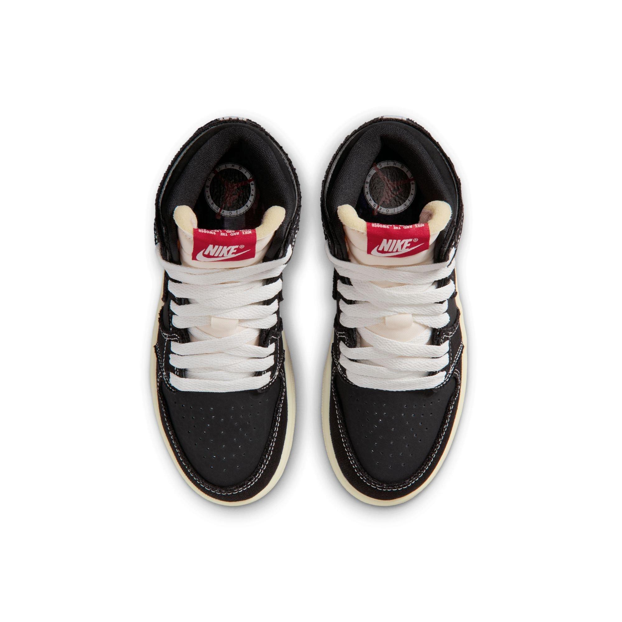 Jordan 1 Retro High OG "Flight Club" Preschool Kids' Shoe - BLACK Thumbnail View 11