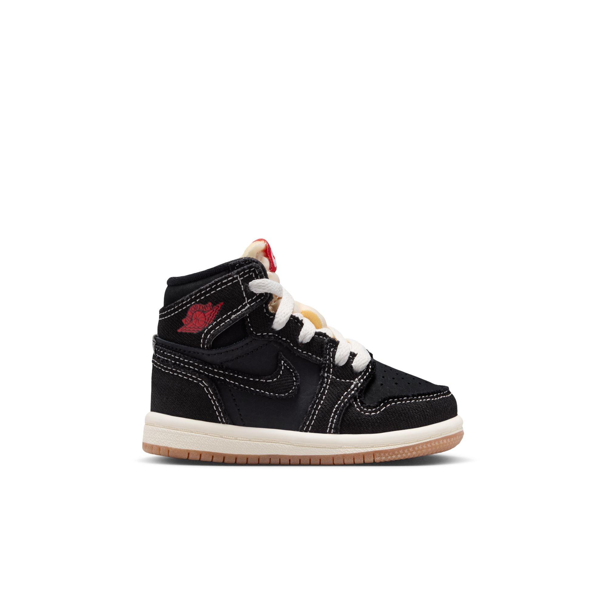 Jordan 1 Retro High OG "Flight Club" Toddler Kids' Shoe - BLACK Thumbnail View 2