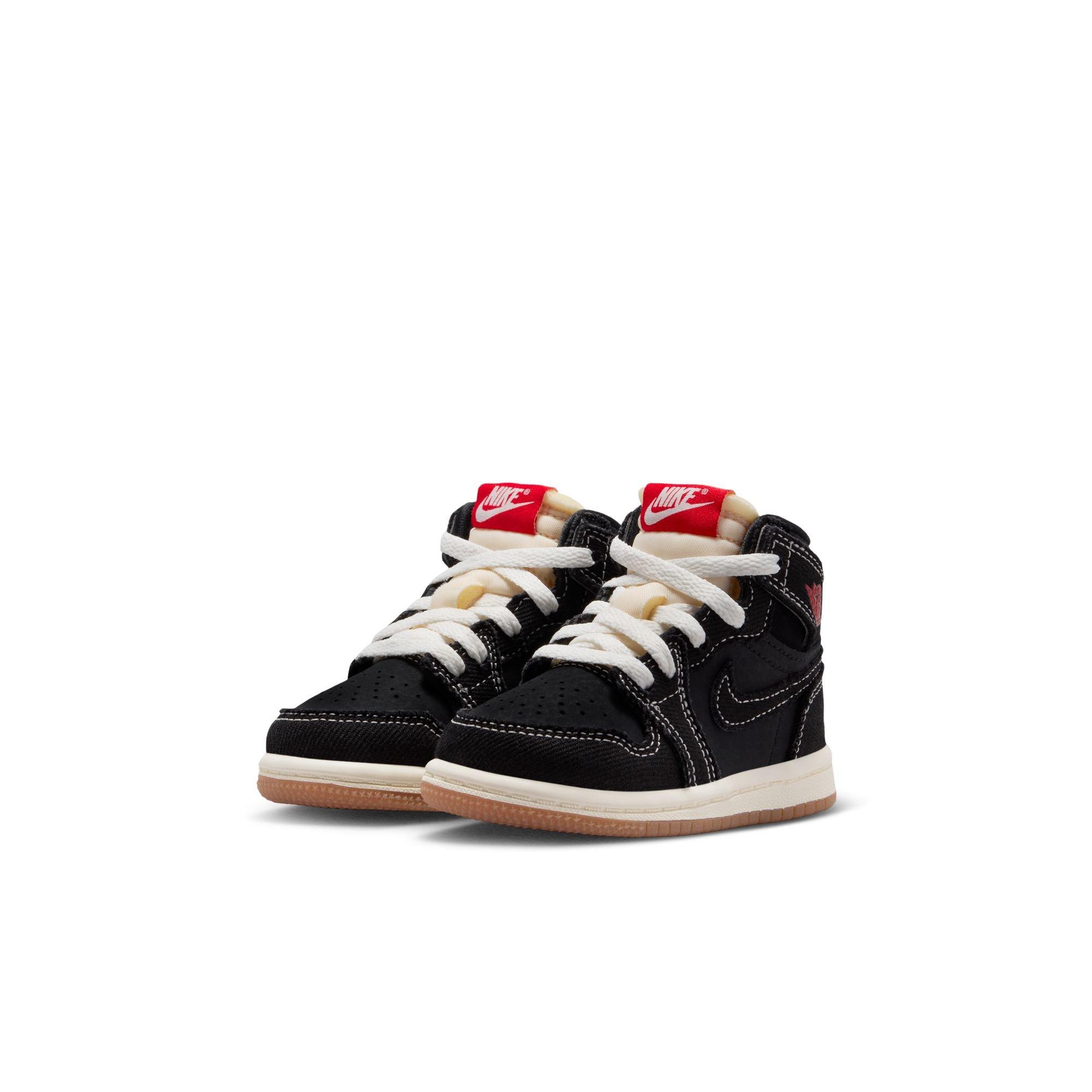 Jordan 1 Retro High OG "Flight Club" Toddler Kids' Shoe - BLACK Thumbnail View 4